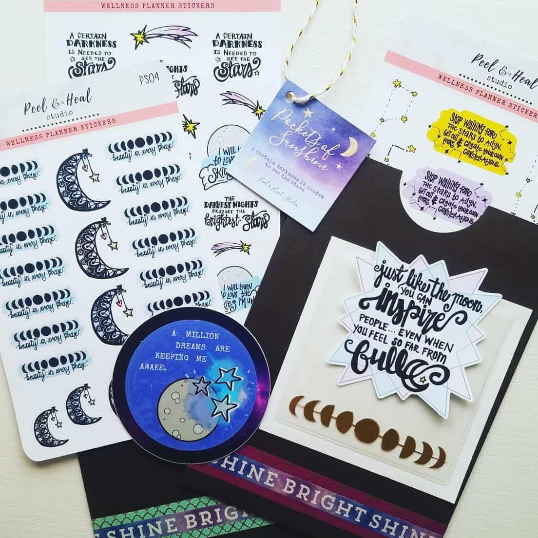 Celestial Wisdom: Sticker Sheets-Stickers-Peel & Heal Studio