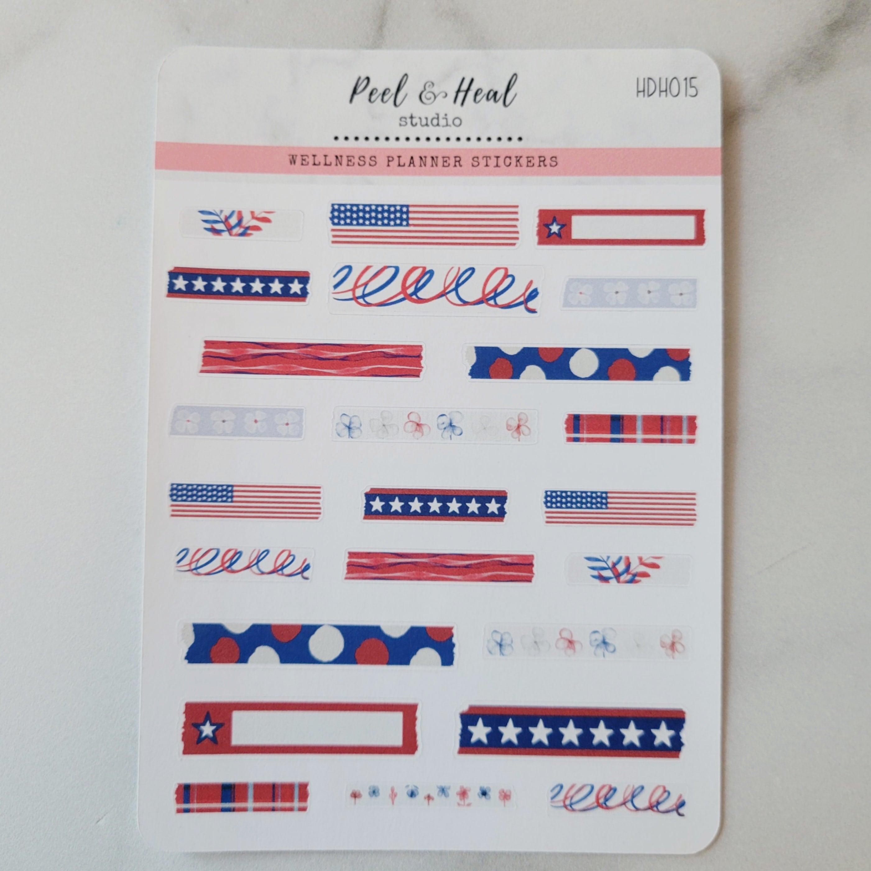 Independence Washi-Stickers-HDH015-Peel & Heal Studio