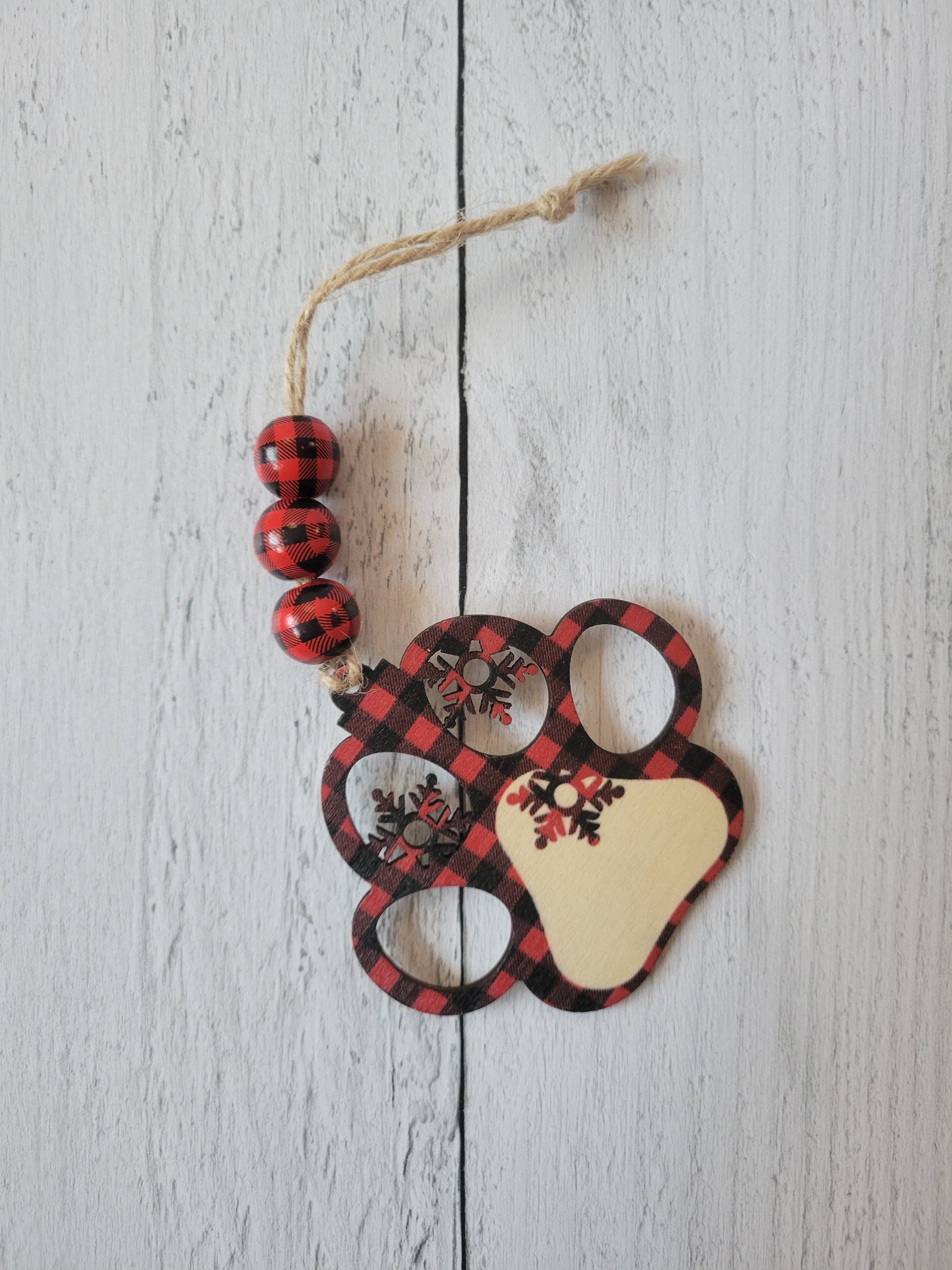 Personalized Paw Print Ornaments-Multi-Peel & Heal Studio
