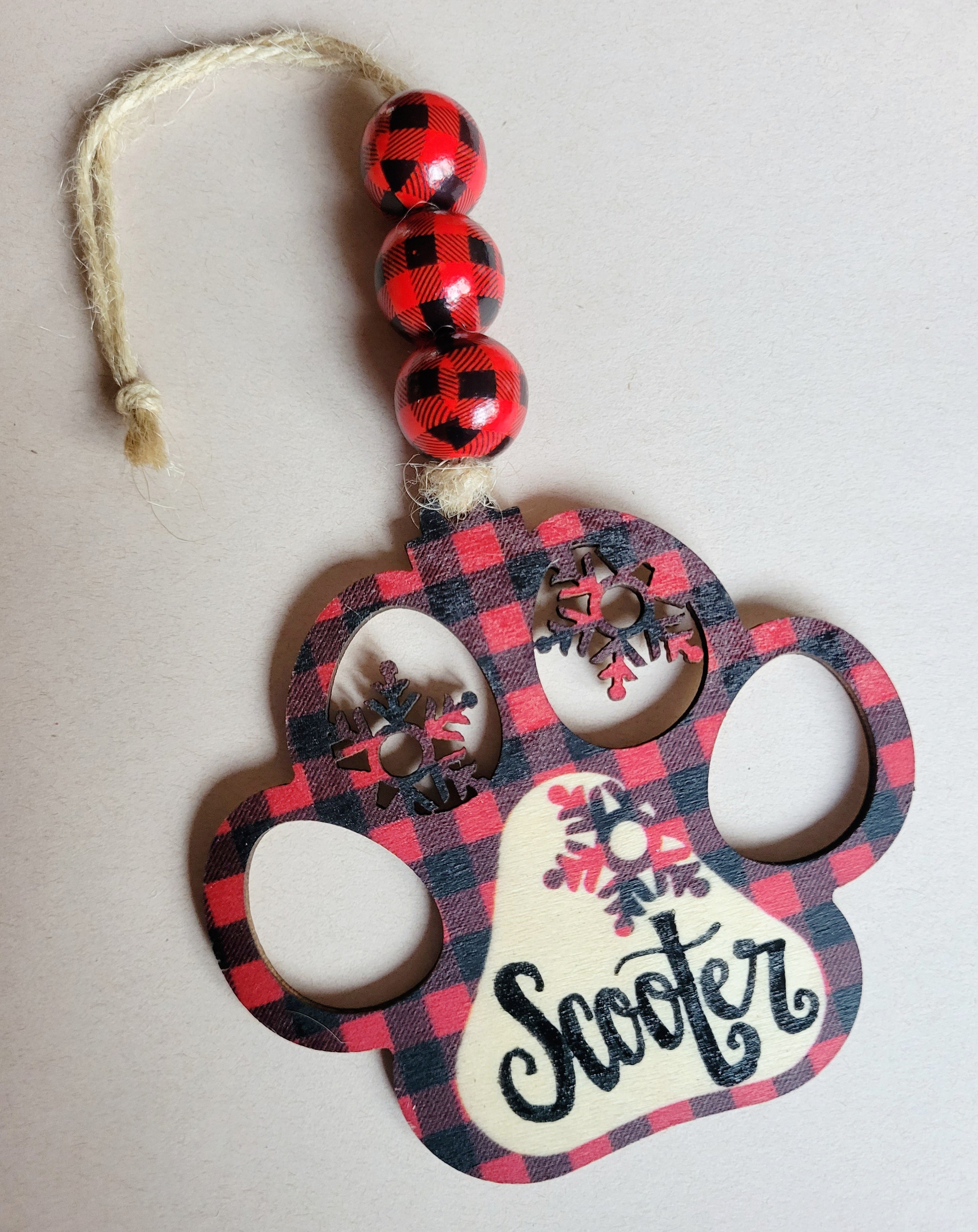 Personalized Paw Print Ornaments-Multi-Peel & Heal Studio