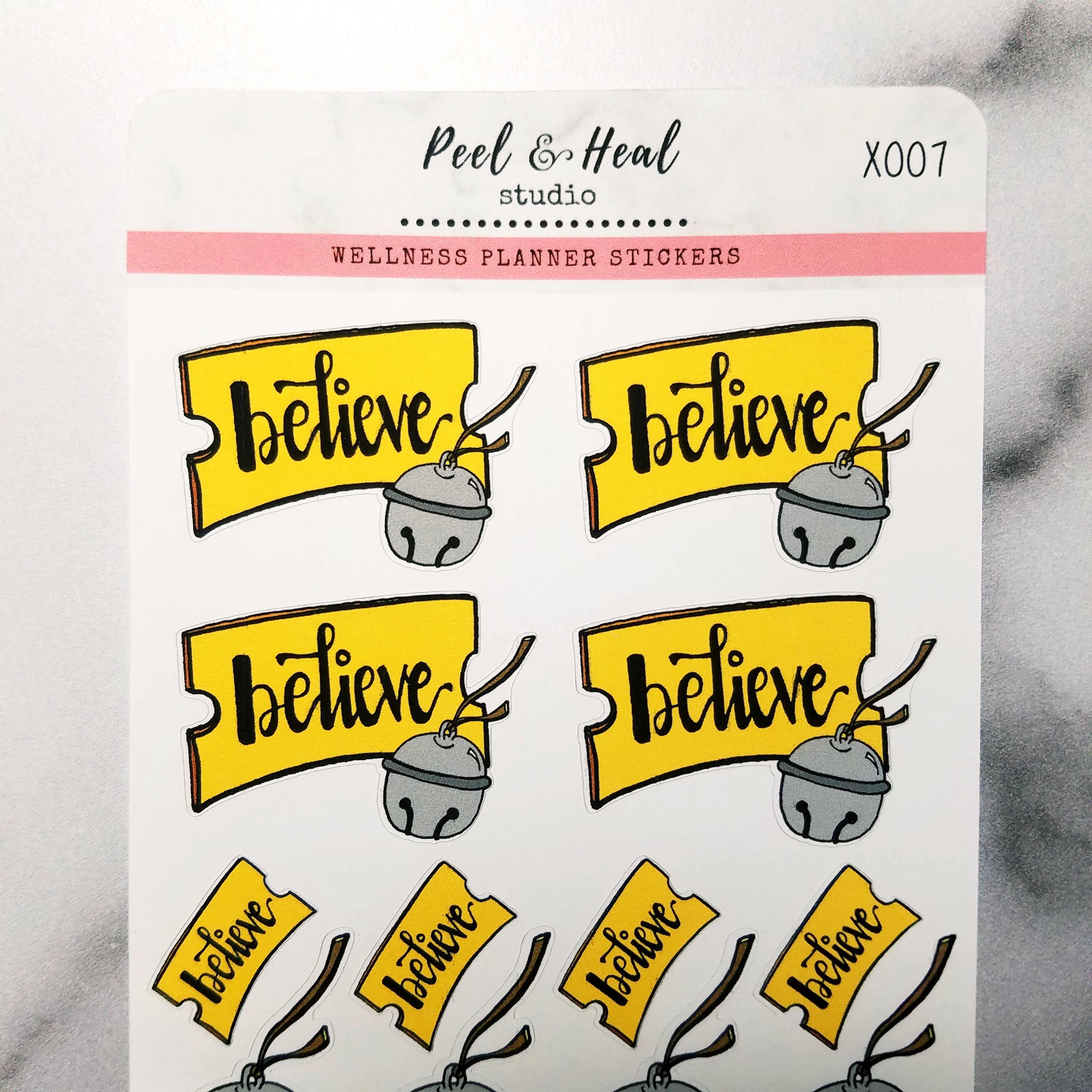 Ticket to Believe - Sleighbell Doodles - Peel & Heal Studio