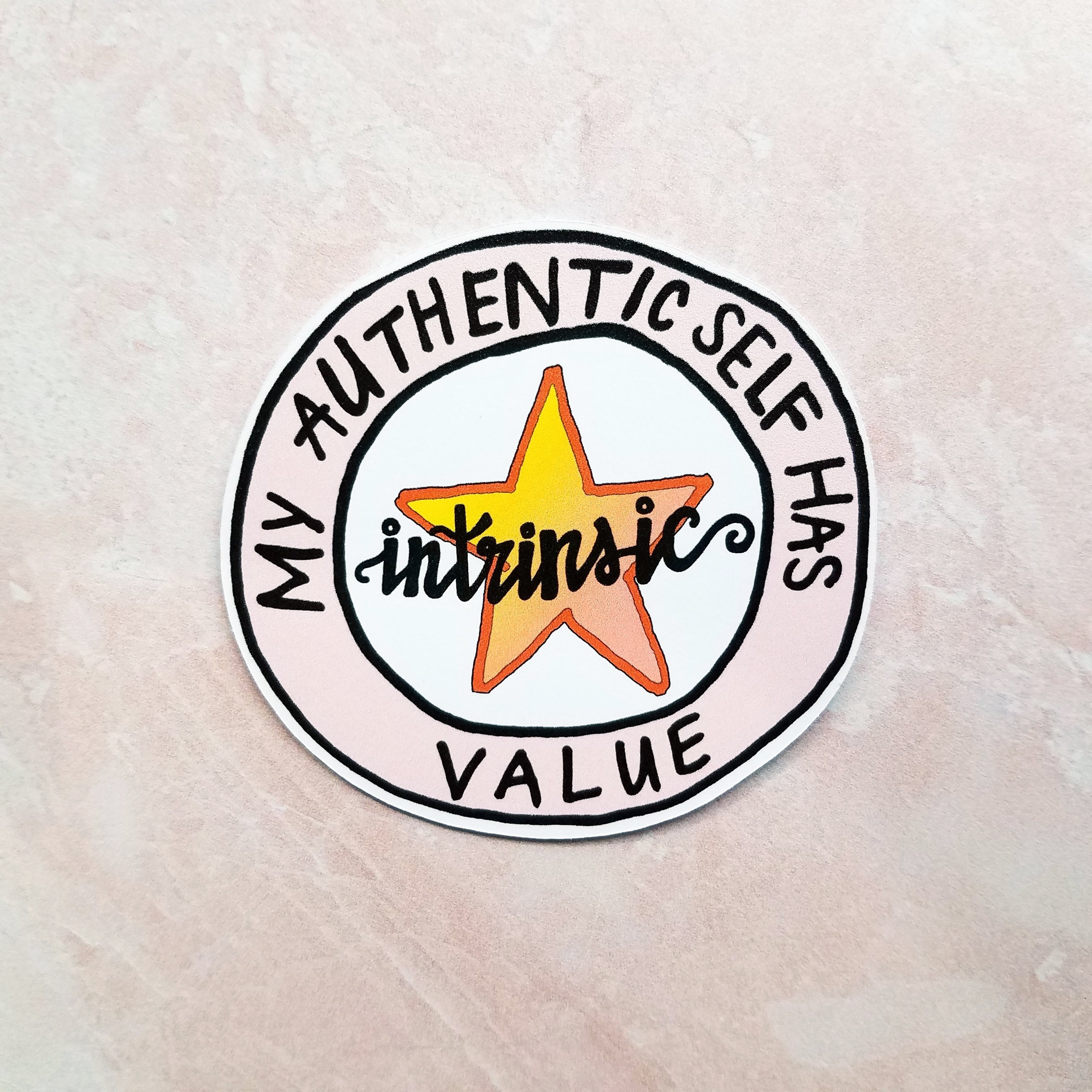 Authentic Self Badge (sticker or die cut)