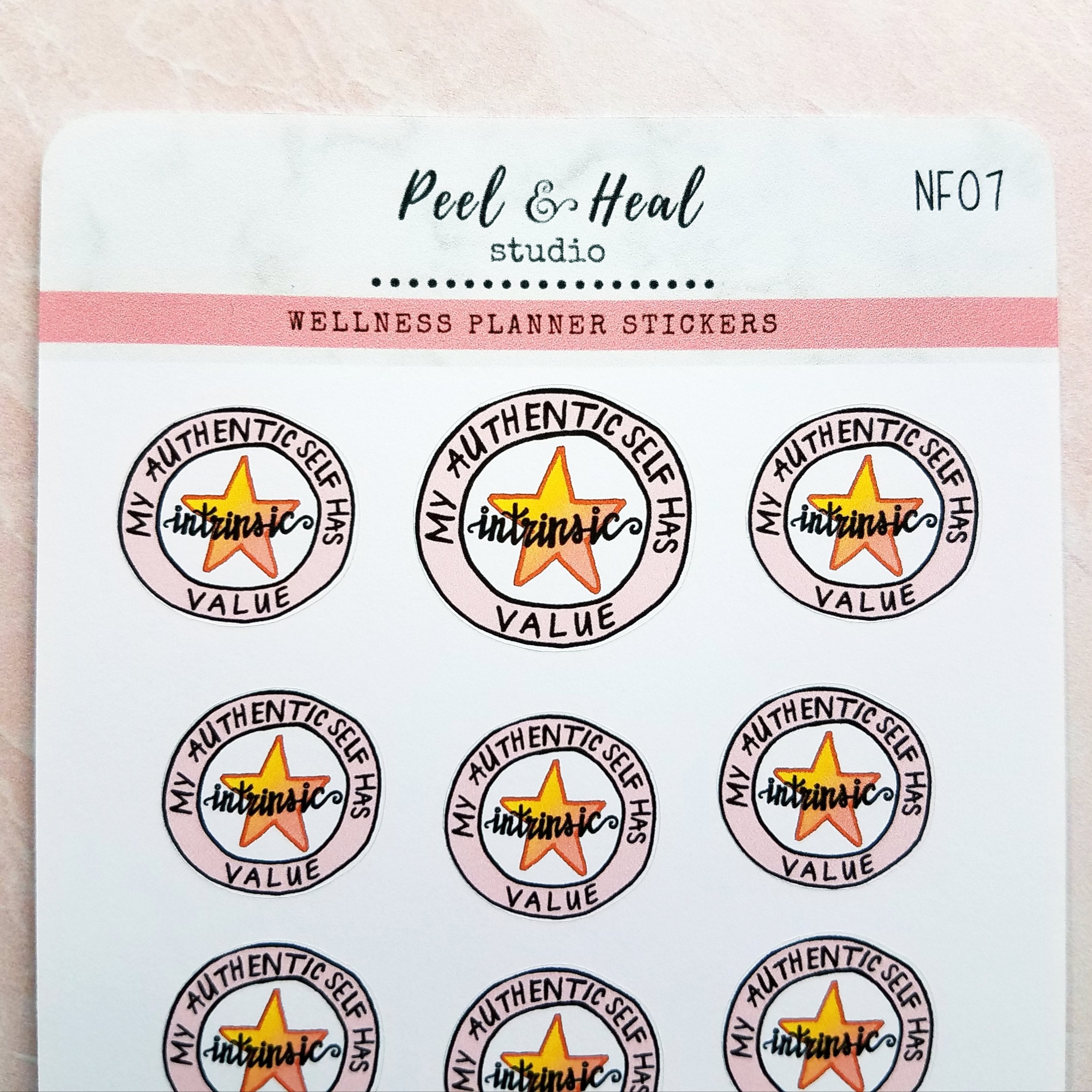 Authentic Self Badge (sticker or die cut)