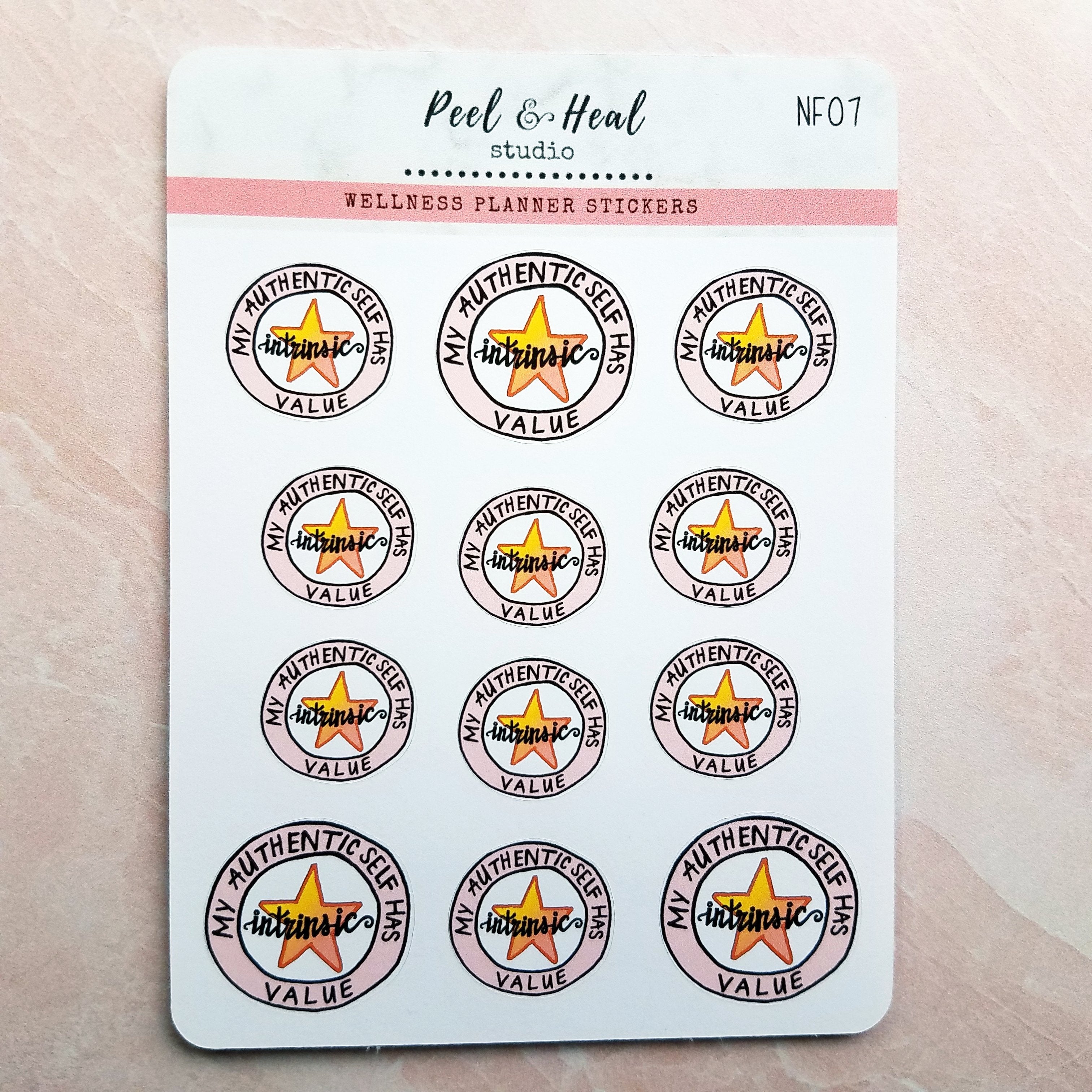 Authentic Self Badge (sticker or die cut)
