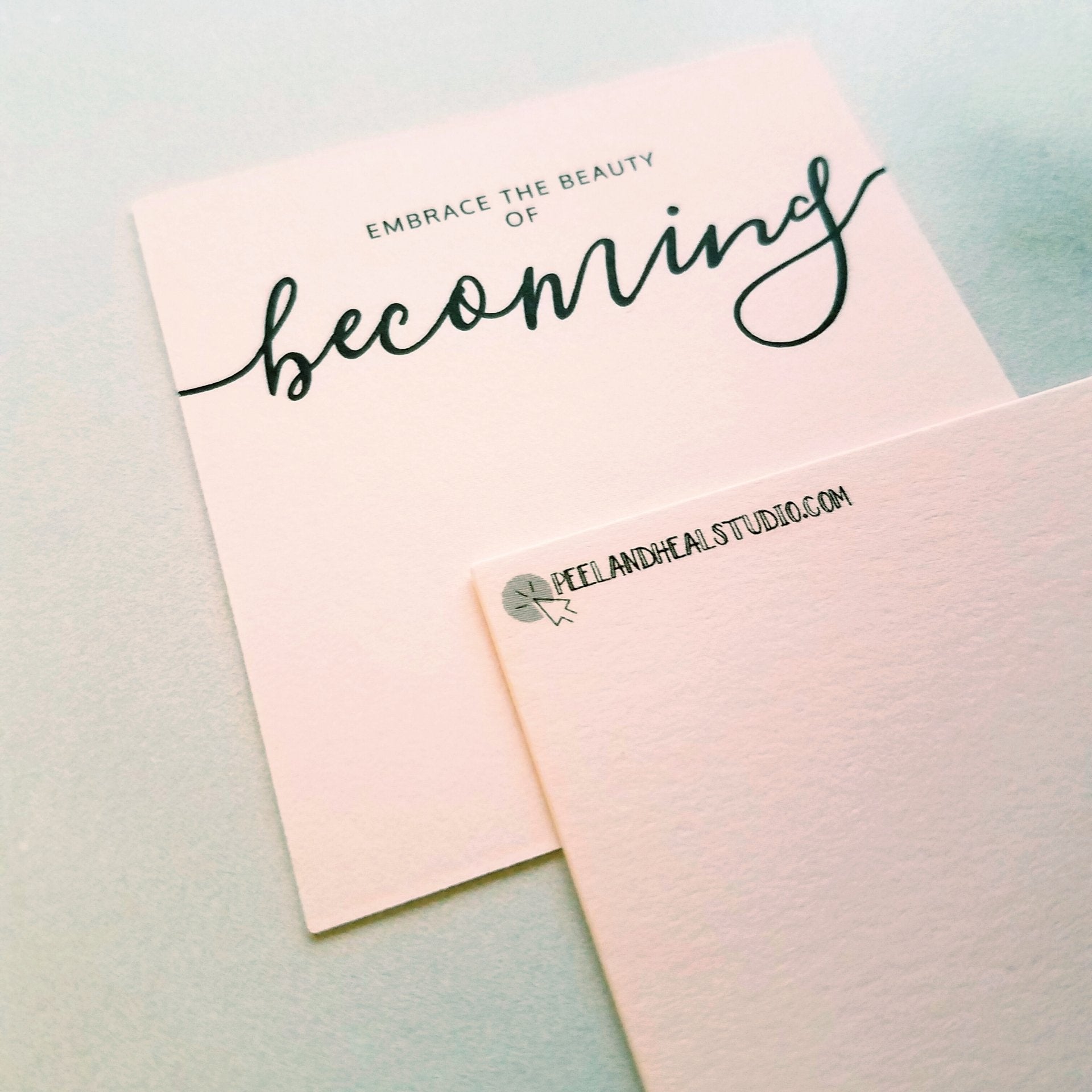 BECOMING Transformation Tile: Mini Journal Card