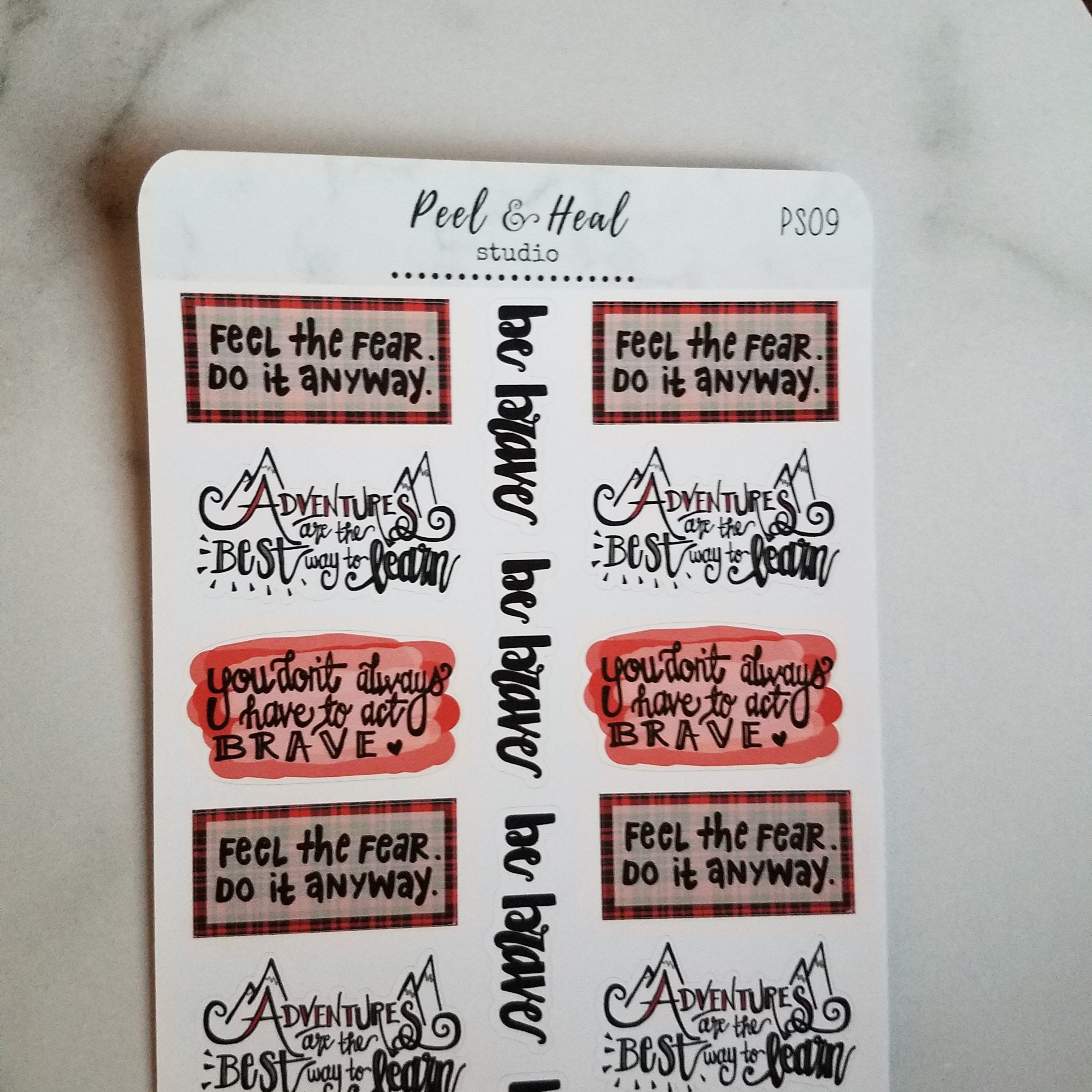 Buffalo Plaid & Bravery: Sticker Sheets