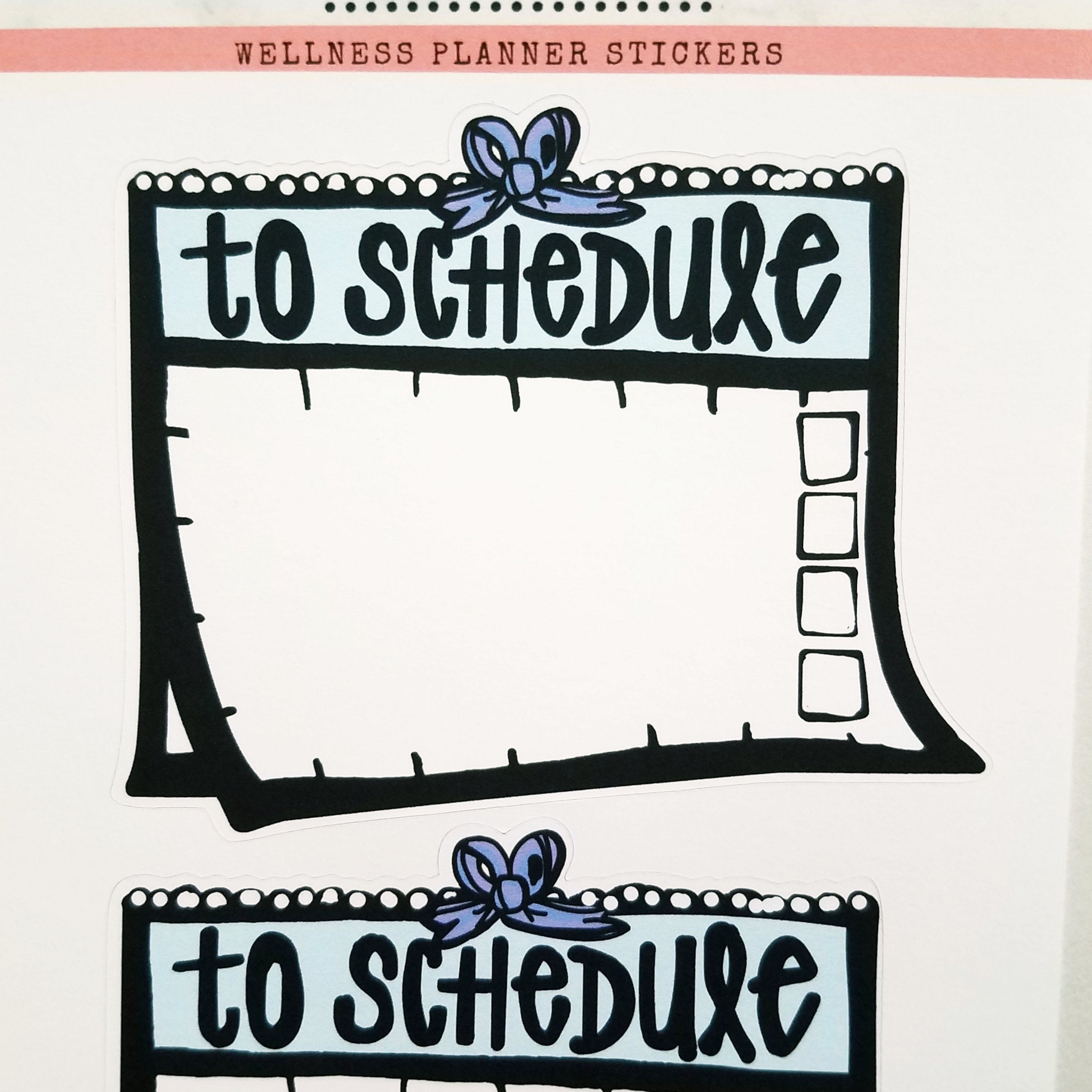 Calendar "To Schedule" Stickers