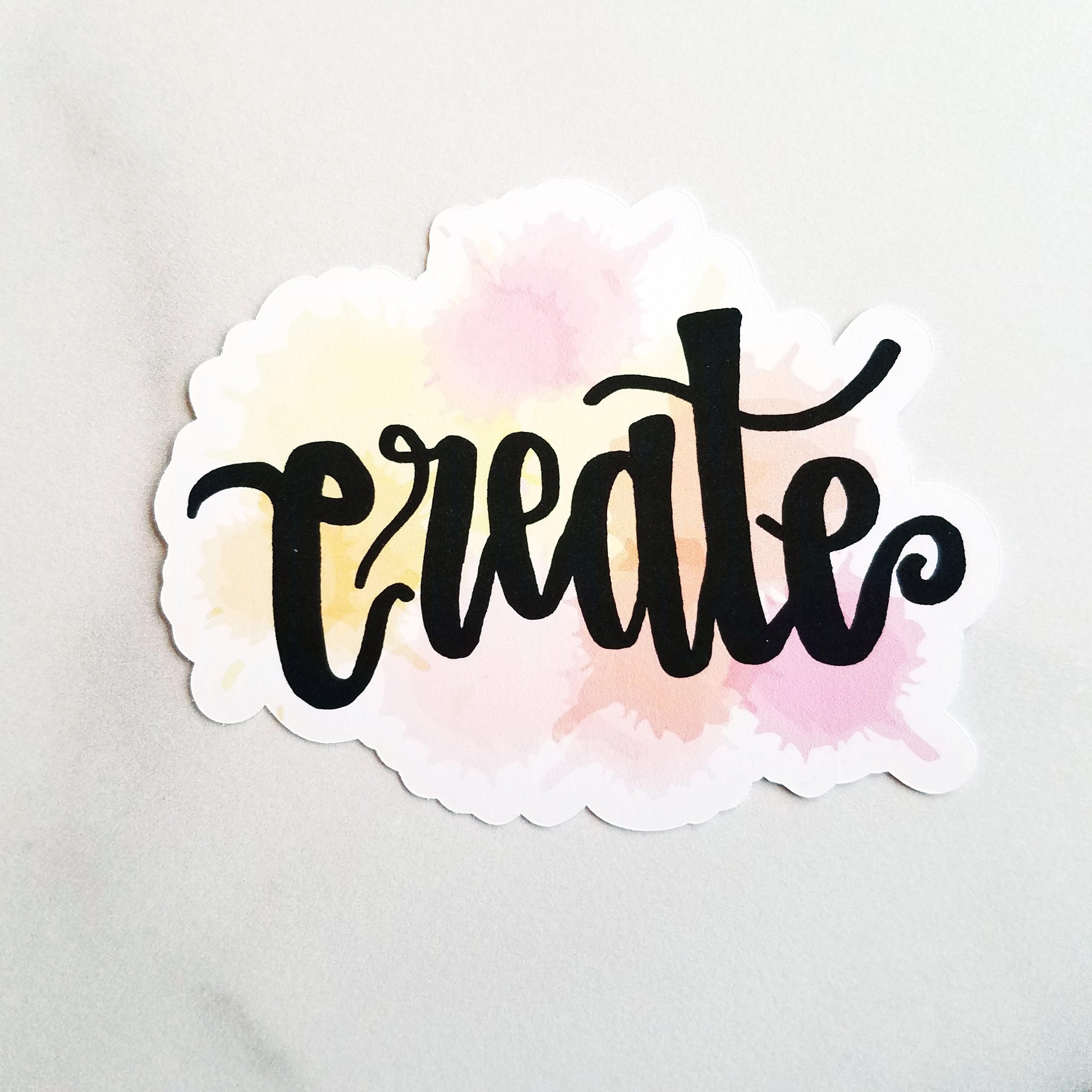 Create Watercolor Die Cut (2 color options)