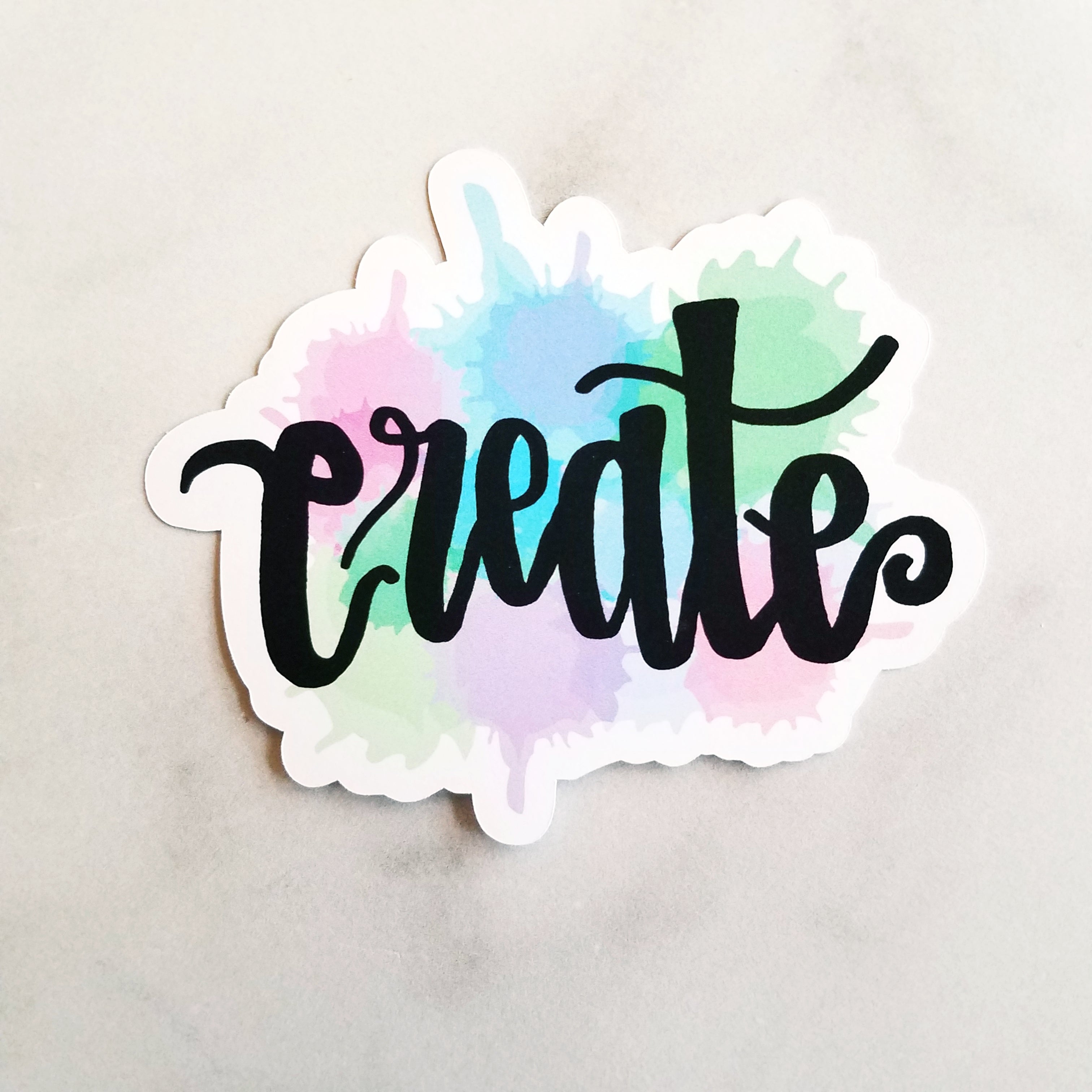 Create Watercolor Die Cut (2 color options)