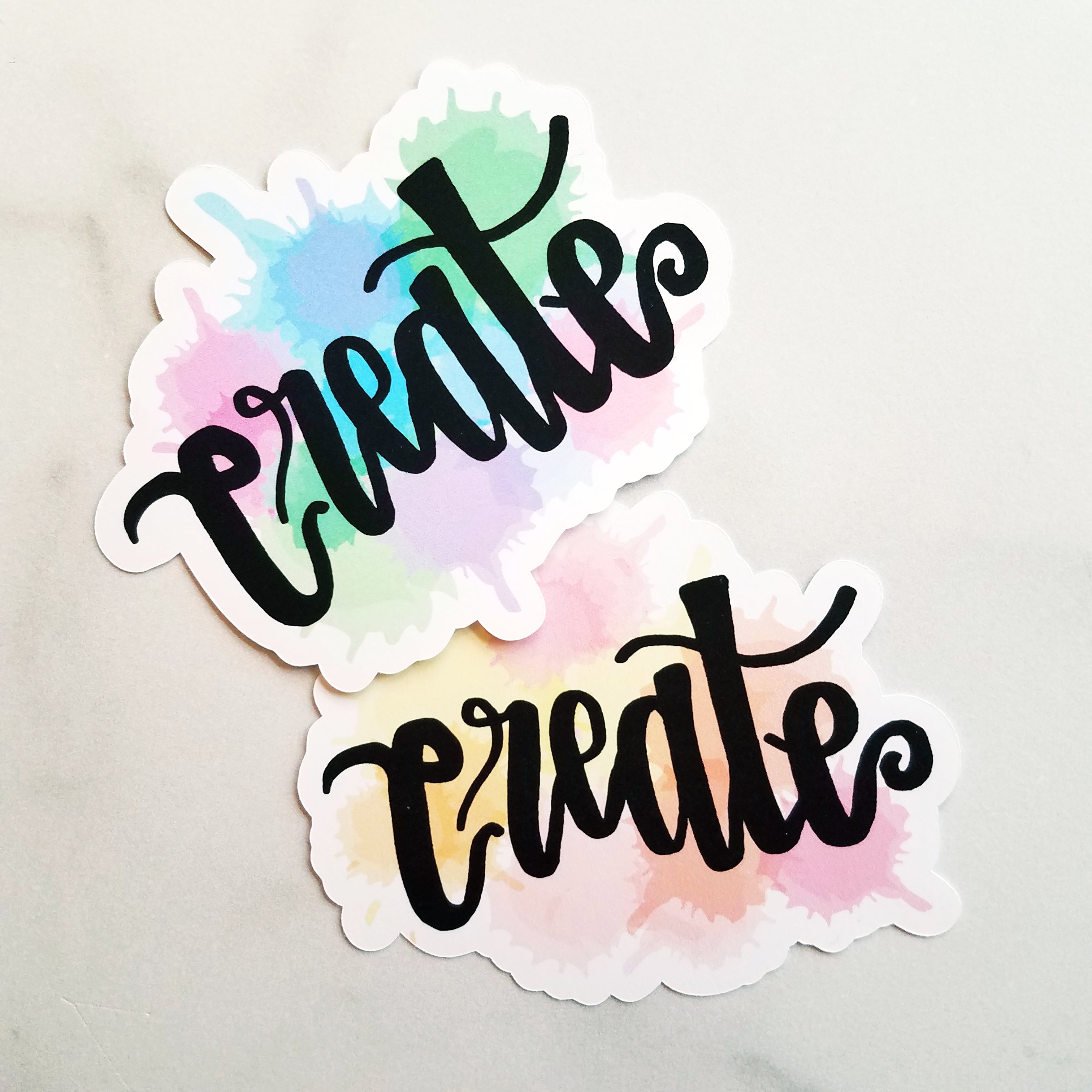 Create Watercolor Die Cut (2 color options)