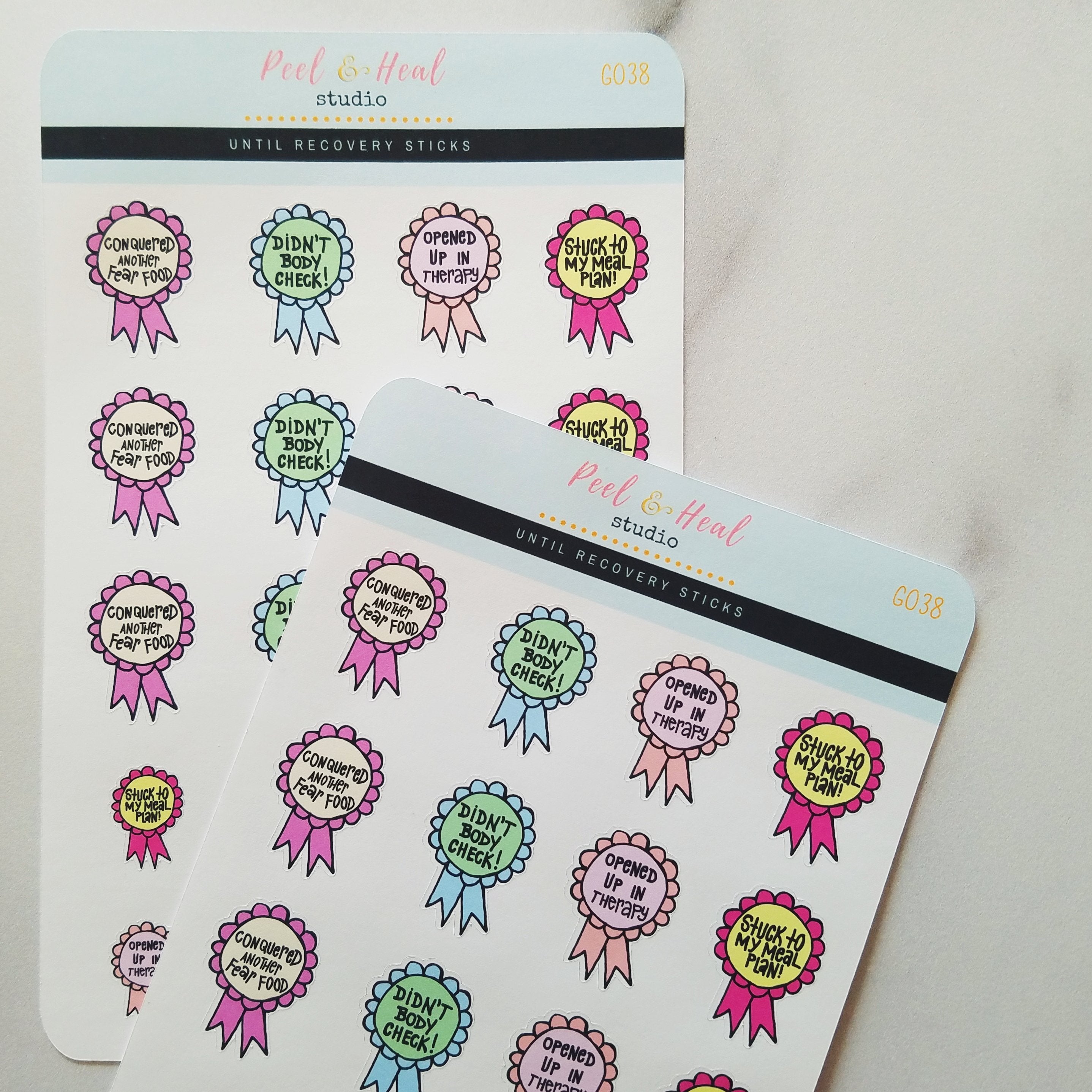 Eating Disorder Recovery Badges