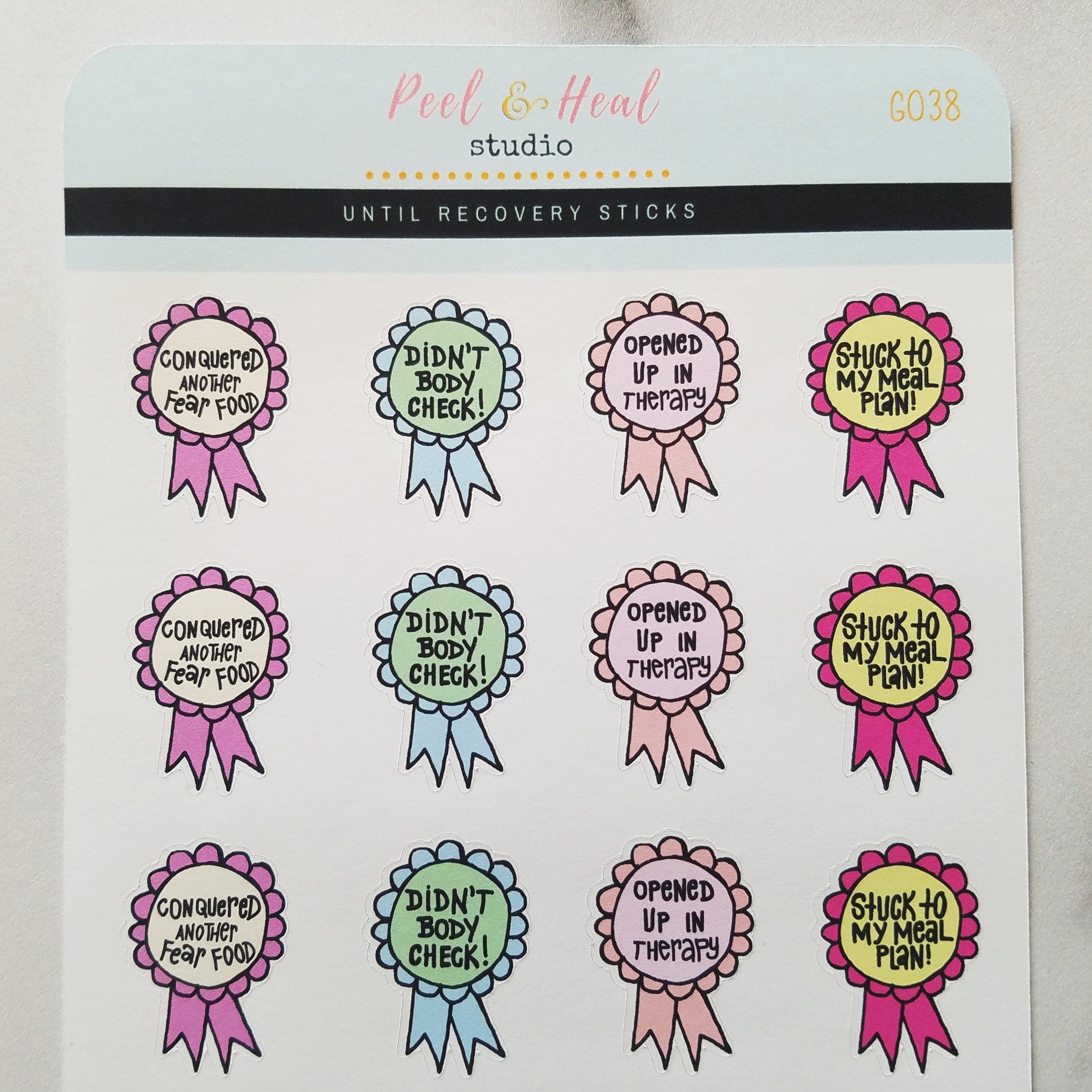Eating Disorder Recovery Badges