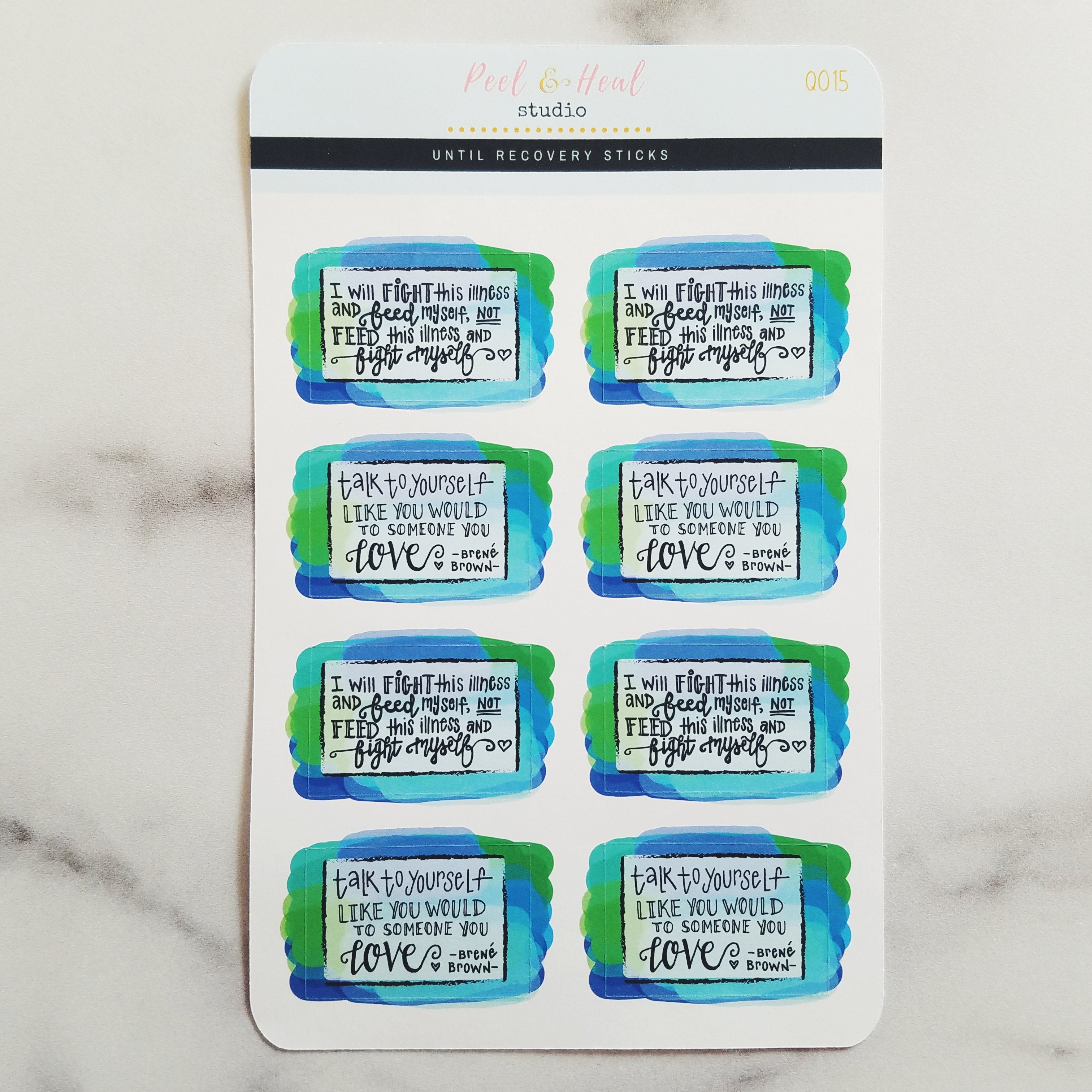 Eating Disorder Recovery Quote Boxes