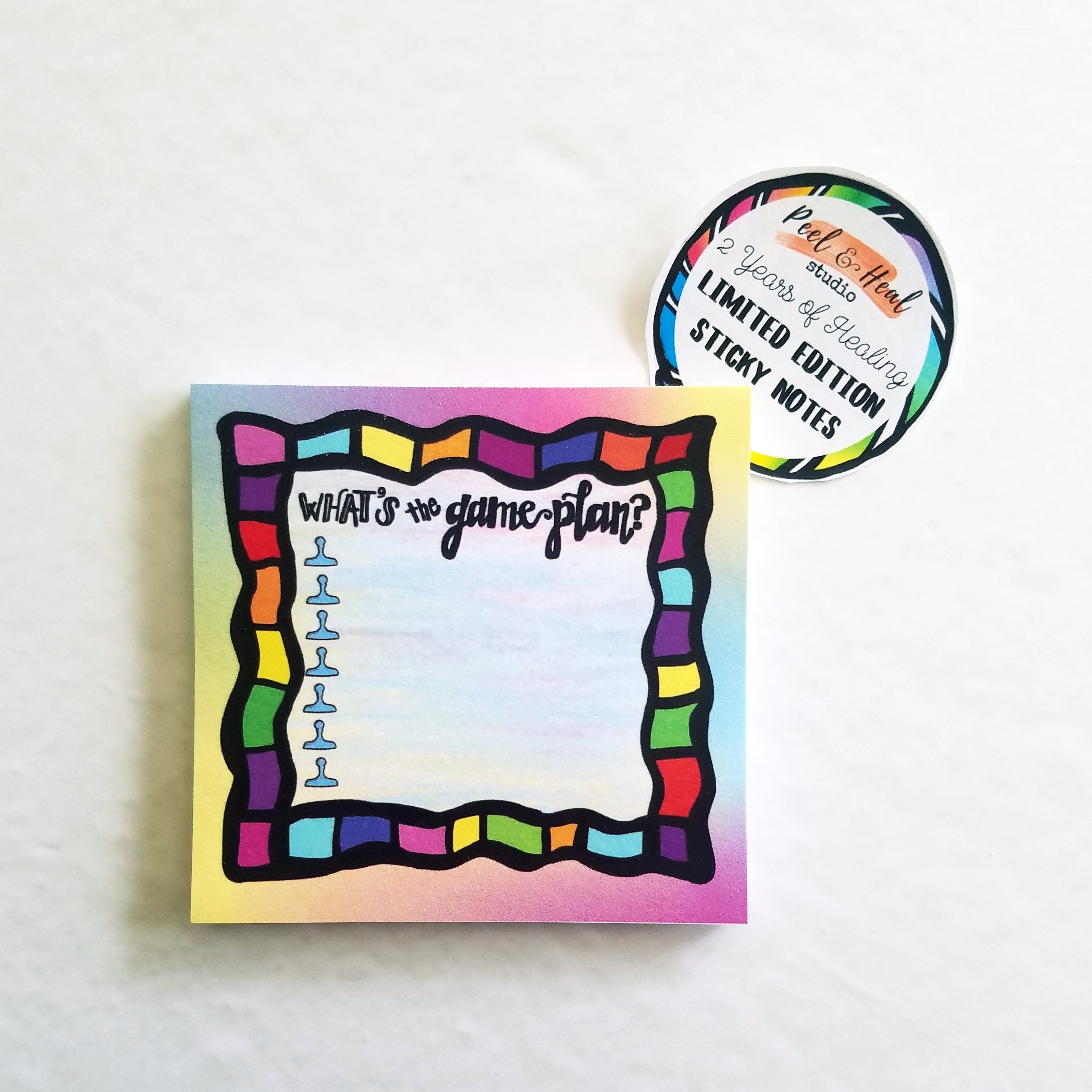 FINAL STOCK: "Game Plan" Sticky Notes