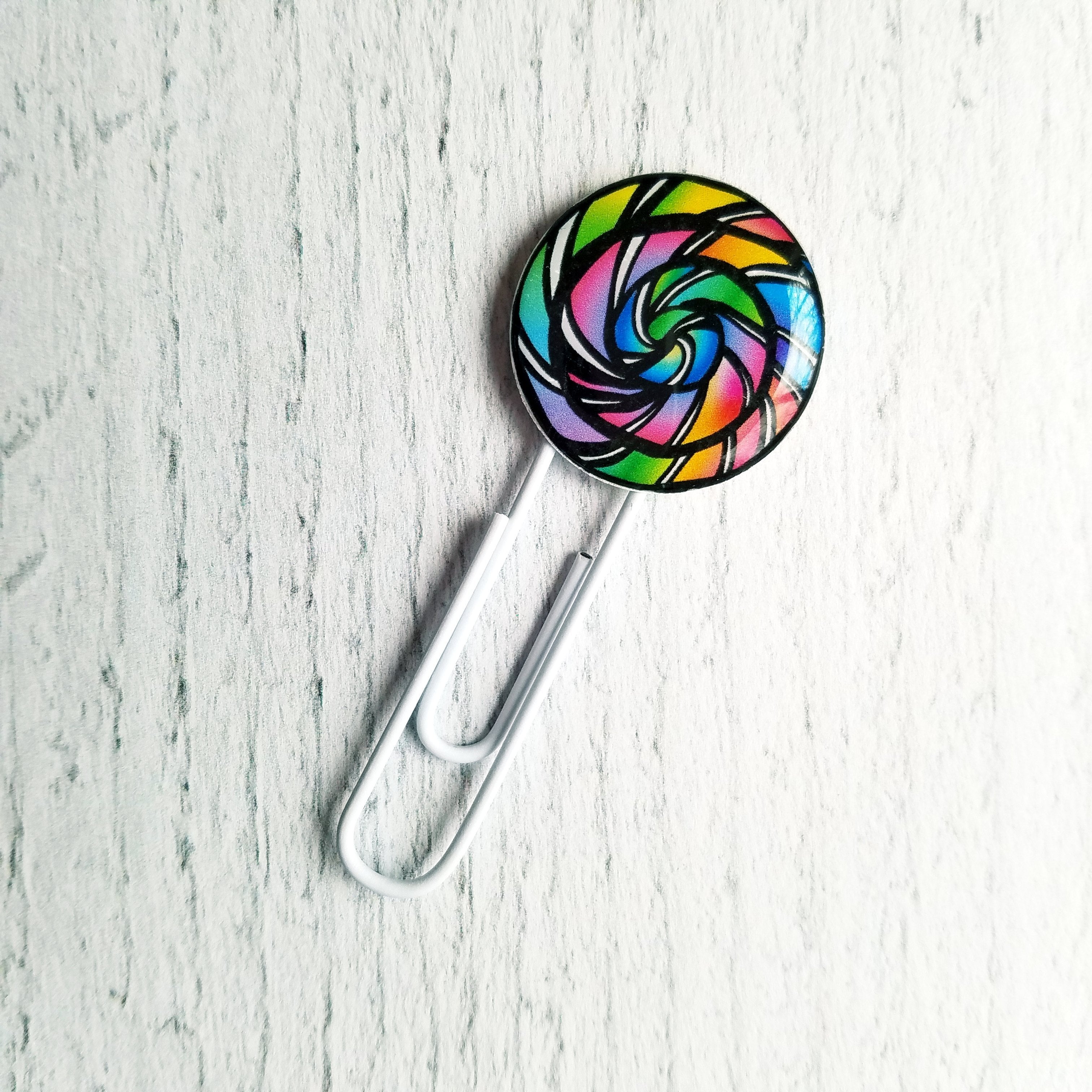 Hand-Drawn Lollipop Planner Clip