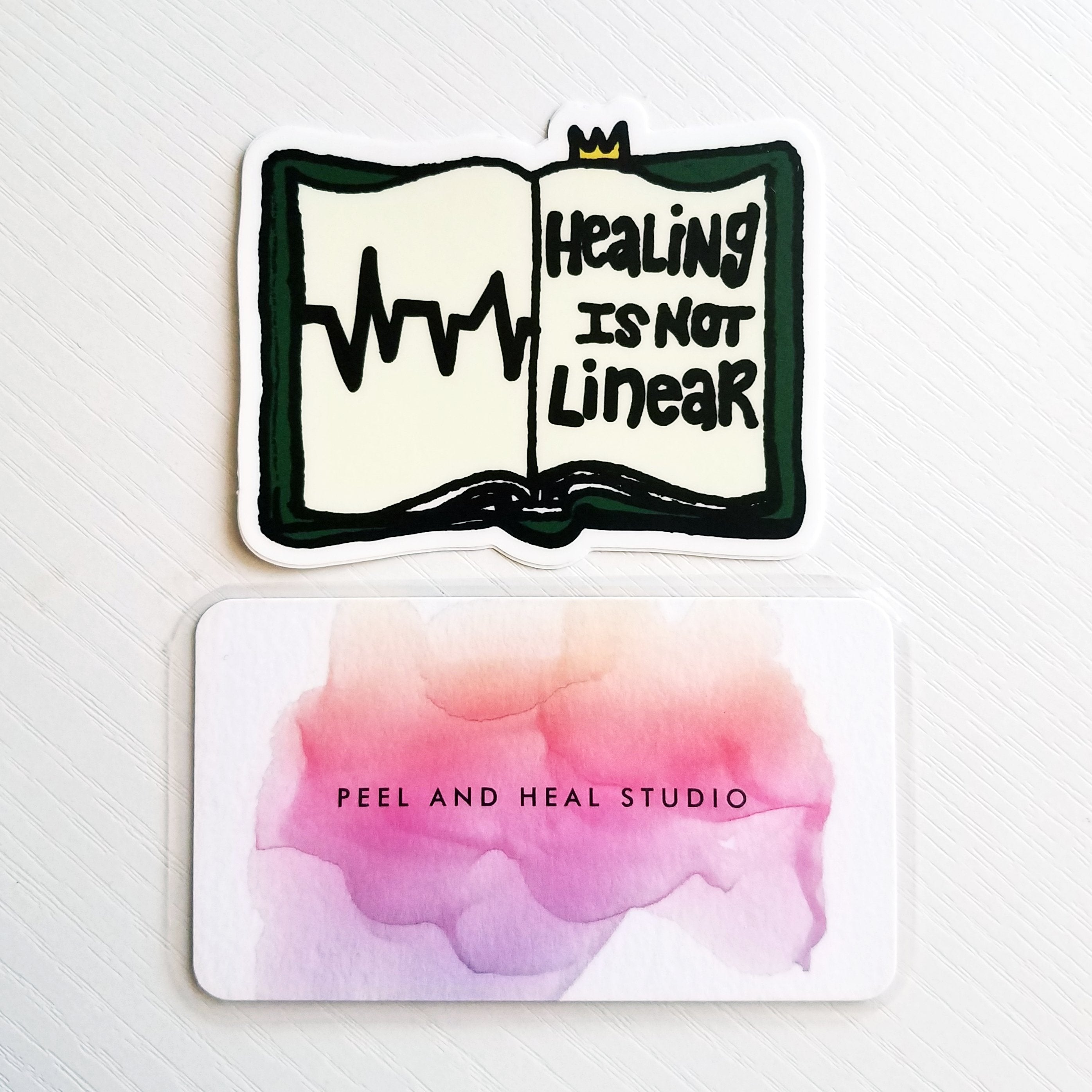 Healing Is Not Linear - Hand Drawn Decal