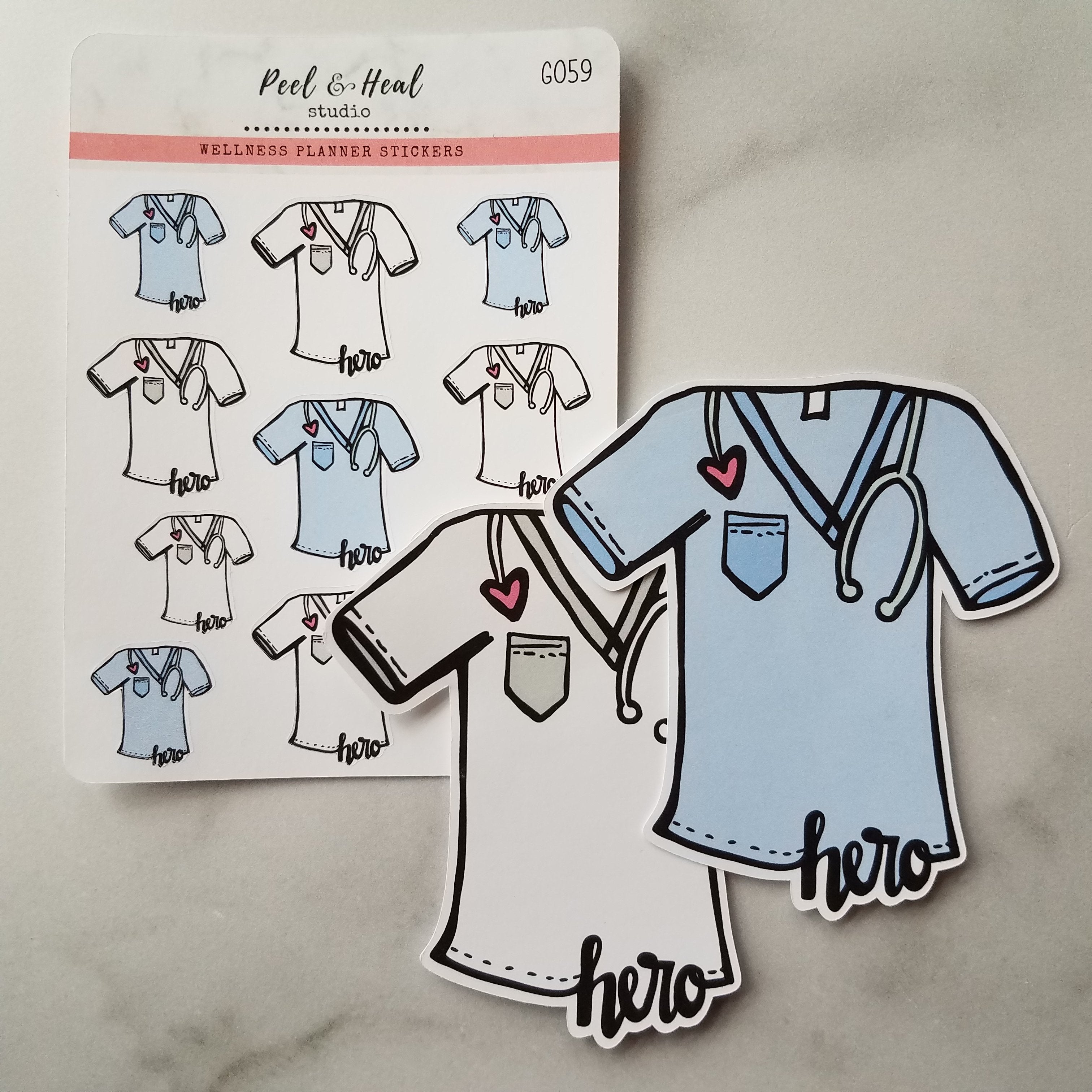 Healthcare Hero (stickers or die cut)