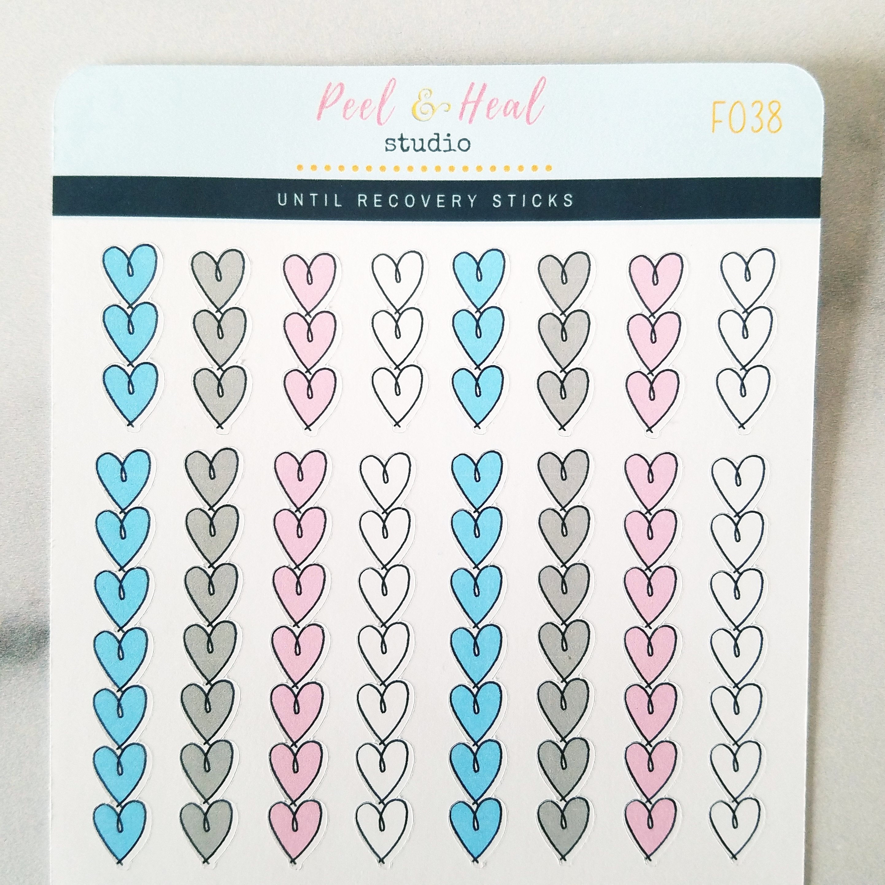 Heart Shaped Checklists - 2 color options