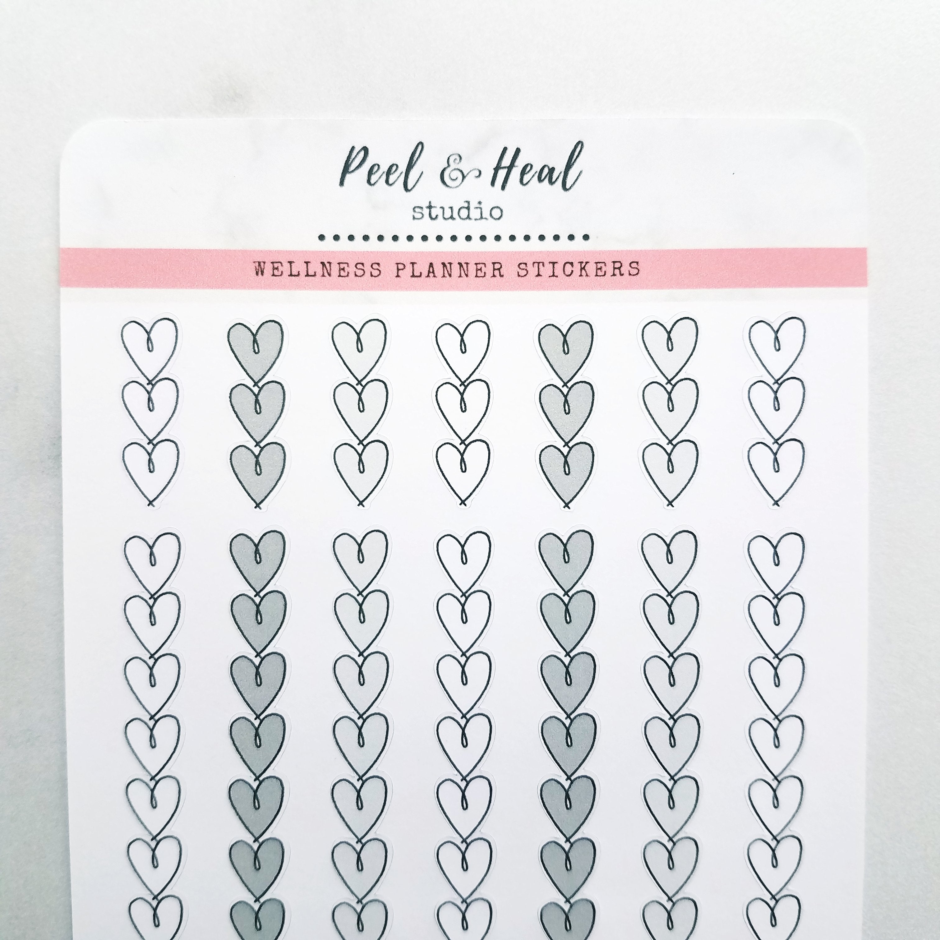 Heart Shaped Checklists - 2 color options