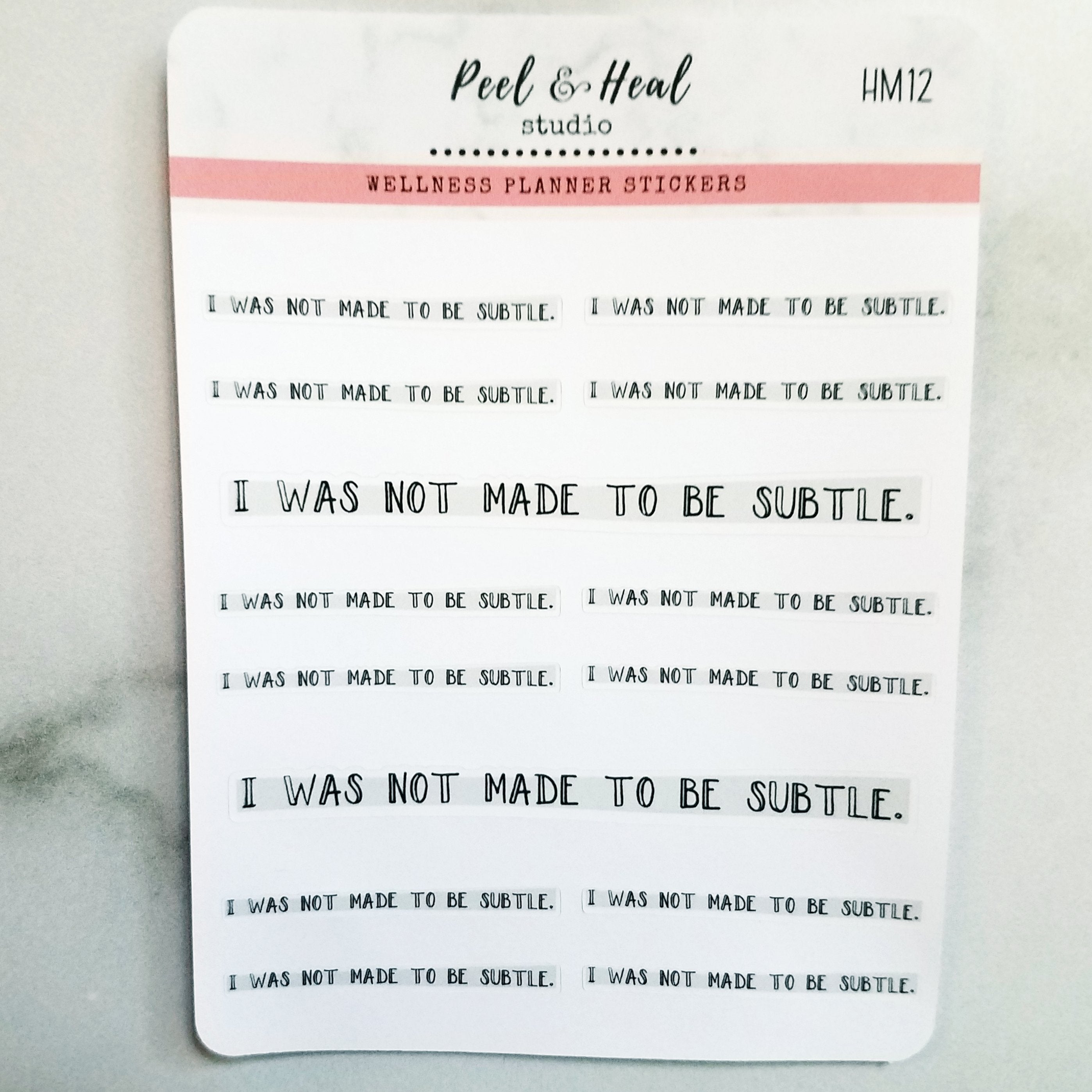 Highlighter Mantras - choose from 20 affirmations!