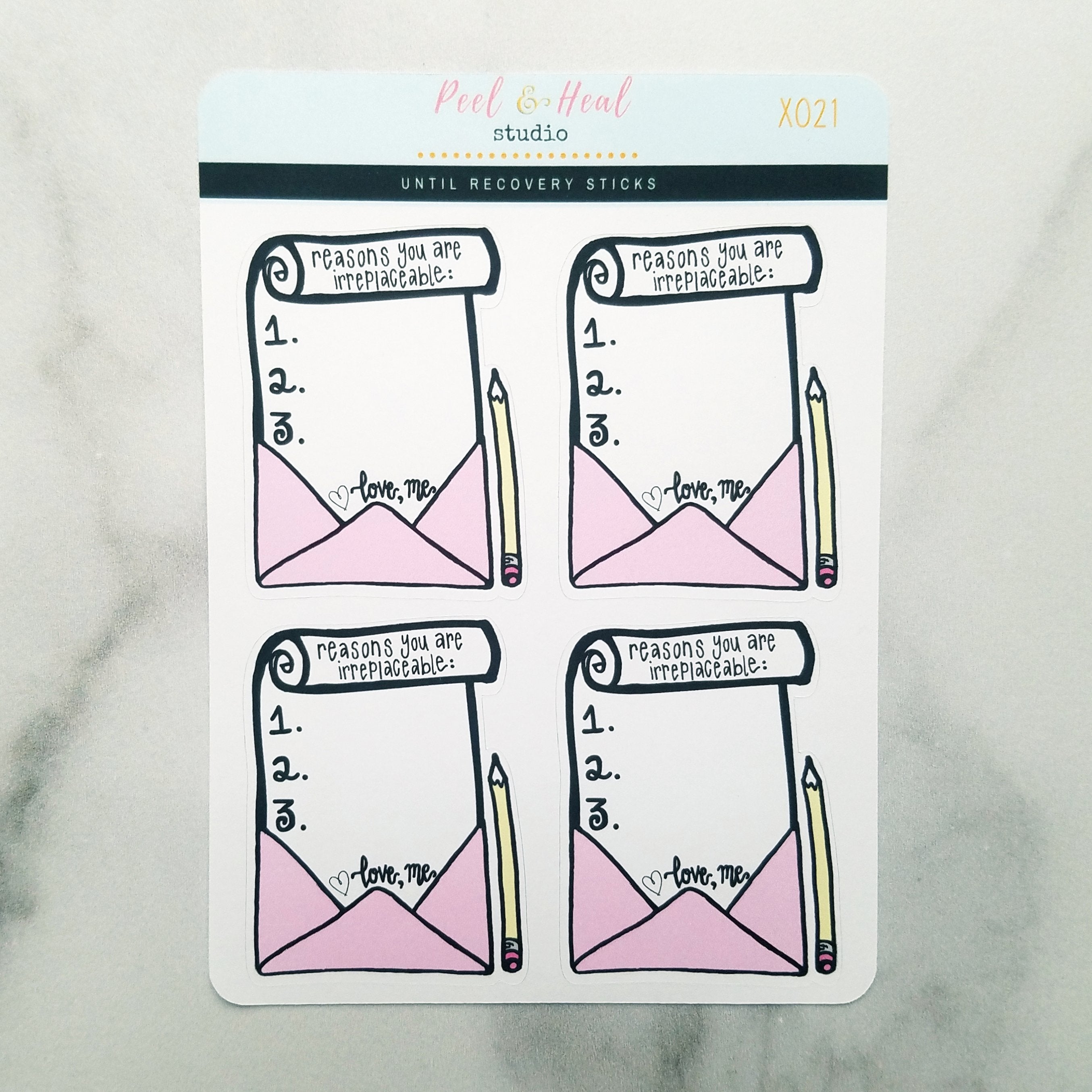 Irreplaceable Notes to Self (Stickers or Die Cut)