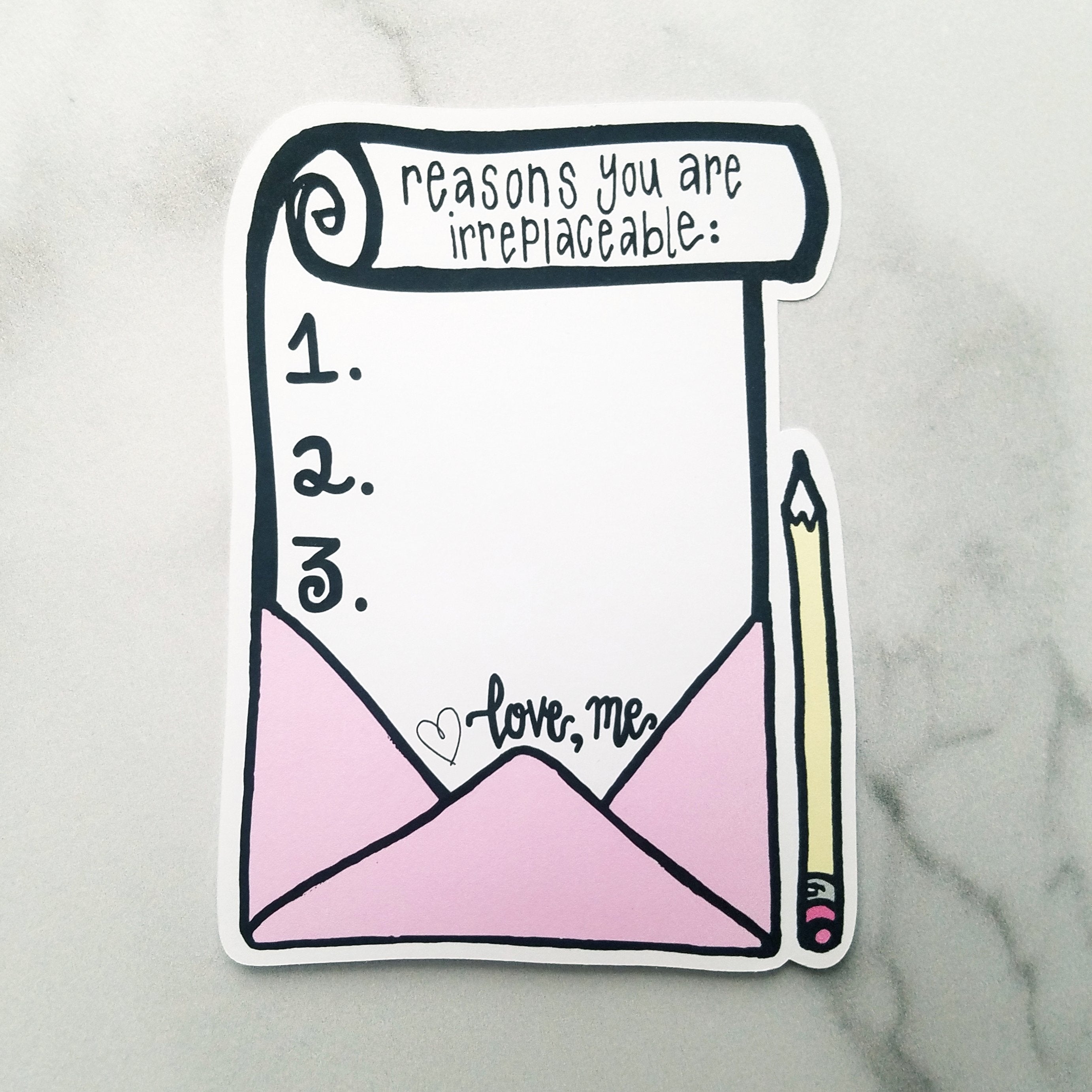 Irreplaceable Notes to Self (Stickers or Die Cut)