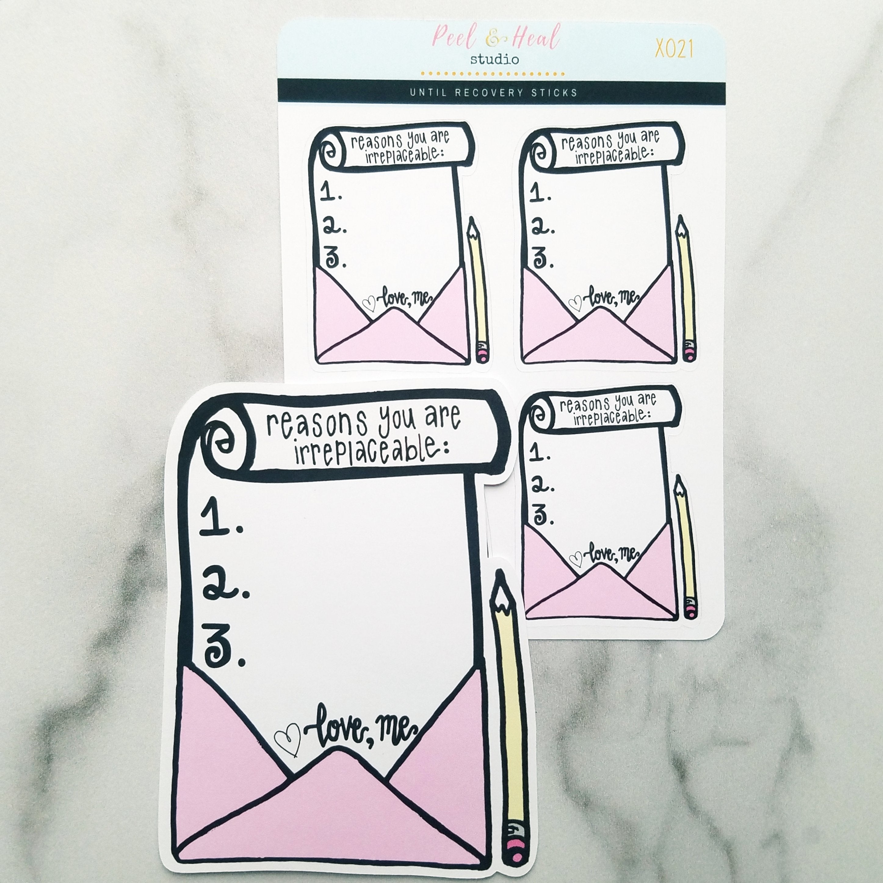 Irreplaceable Notes to Self (Stickers or Die Cut)