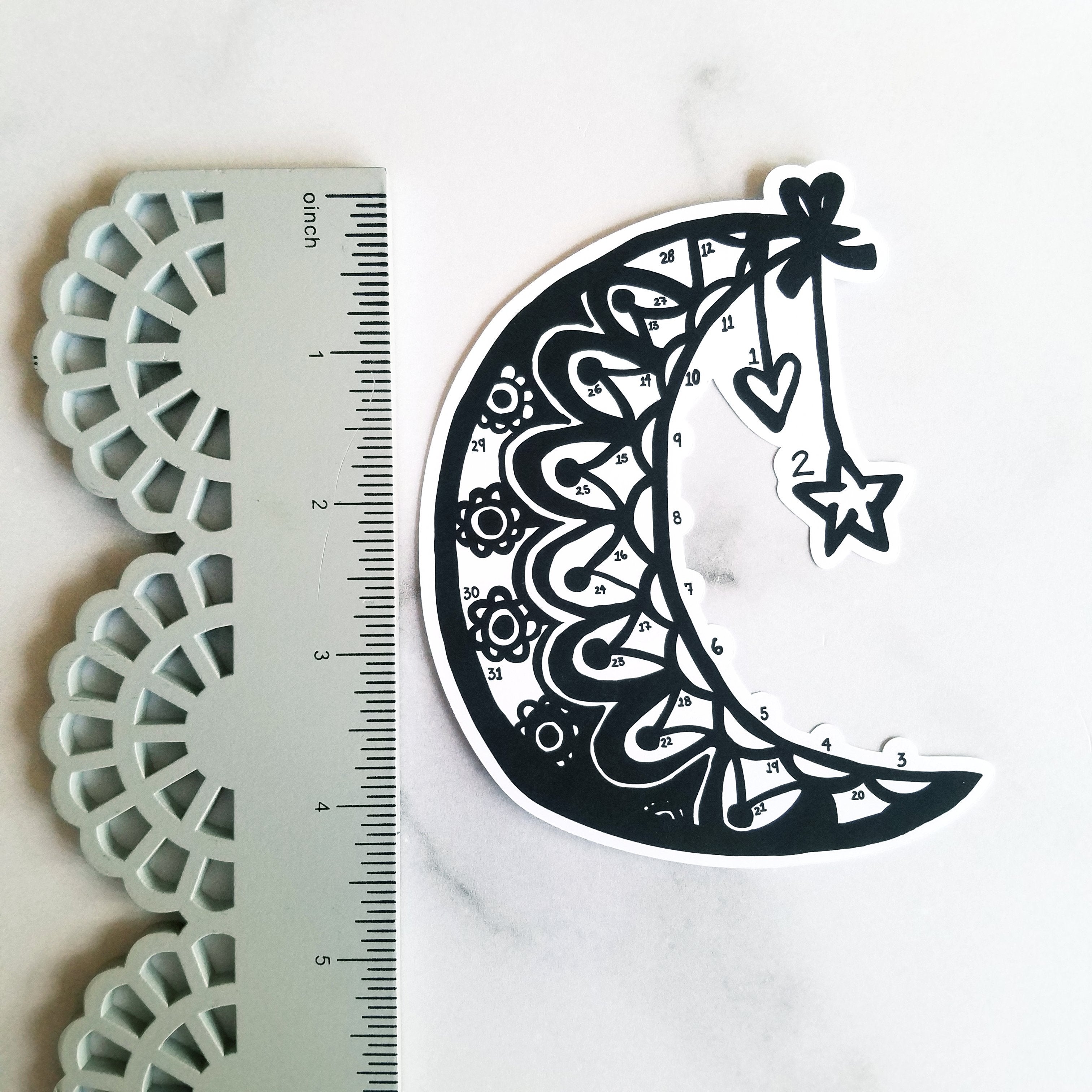 January Mood Tracker - Mandala Moon