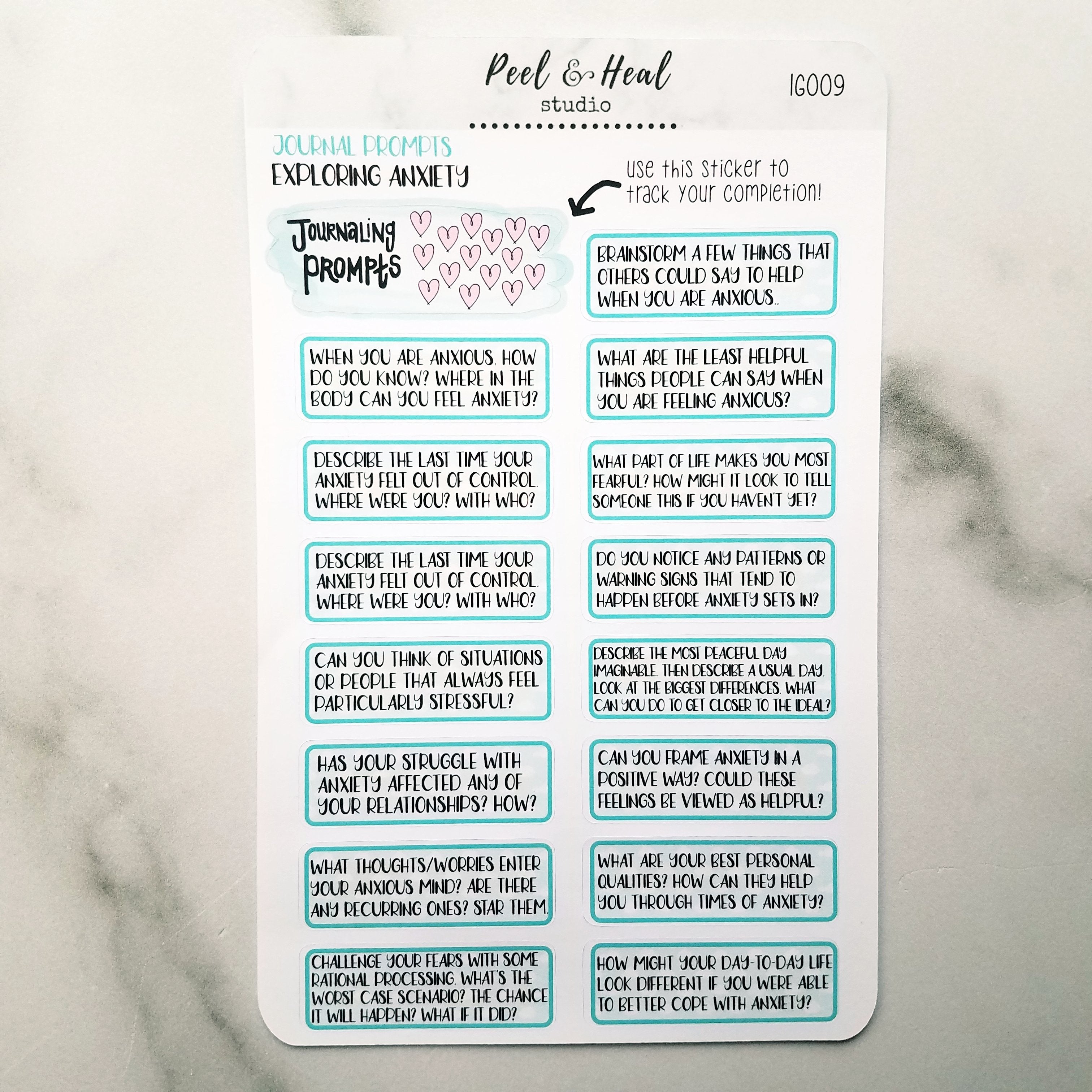 Journal Prompts - Exploring Anxiety