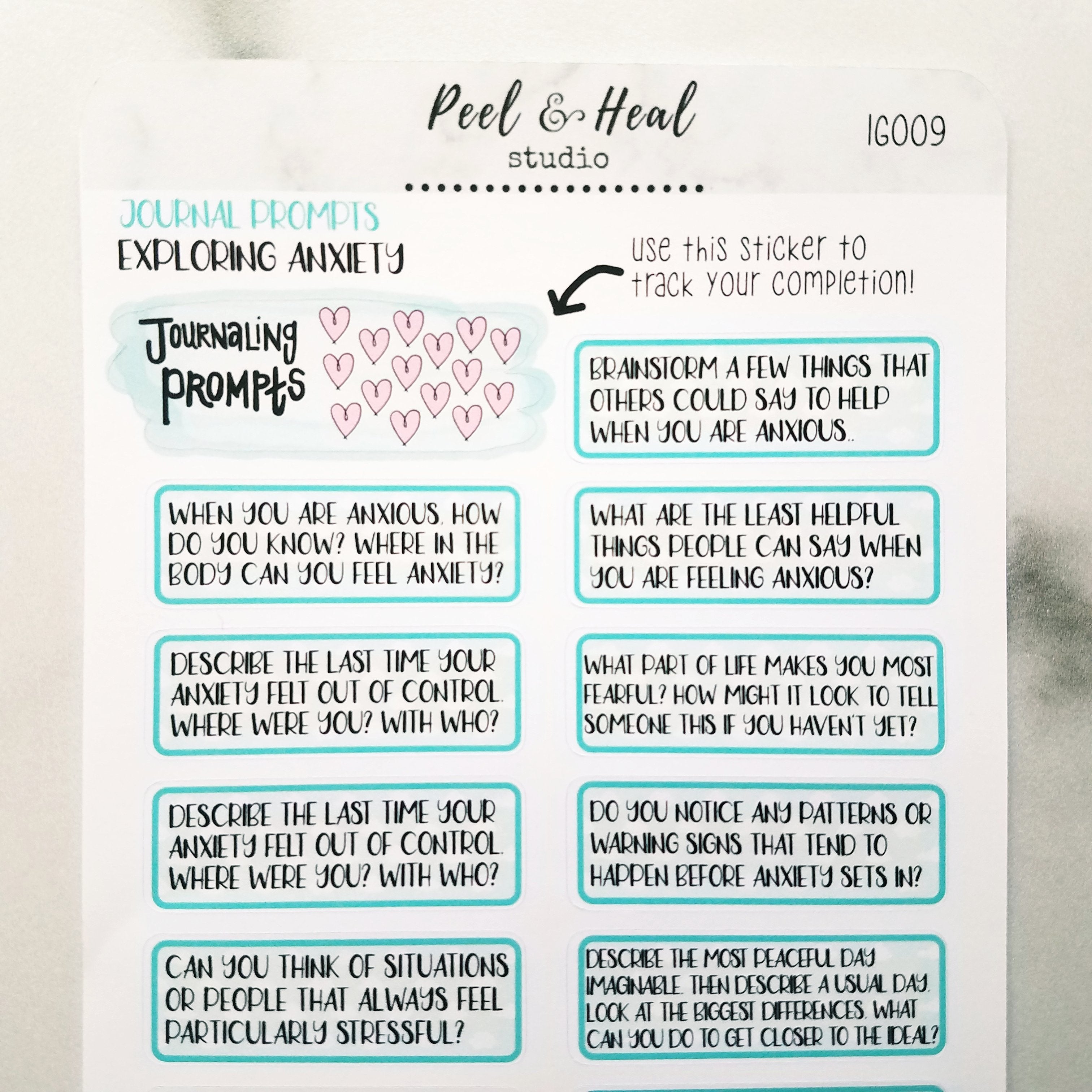 Journal Prompts - Exploring Anxiety