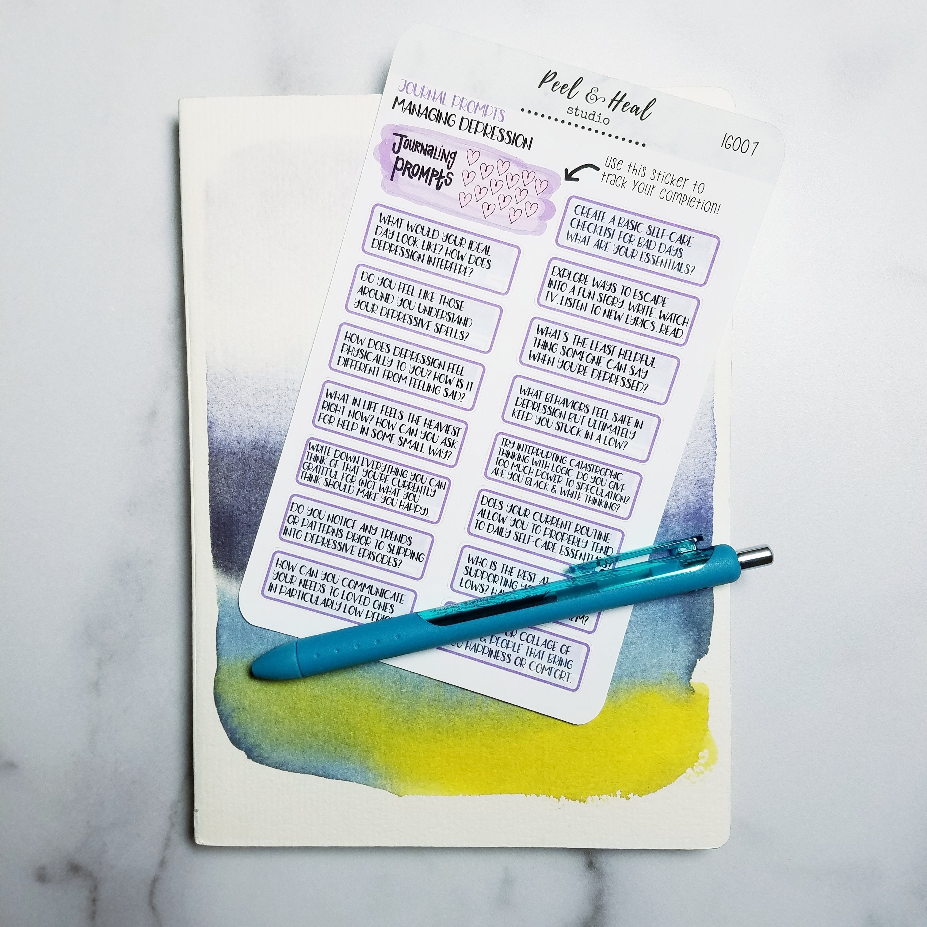 Journal Prompts - Managing Depression