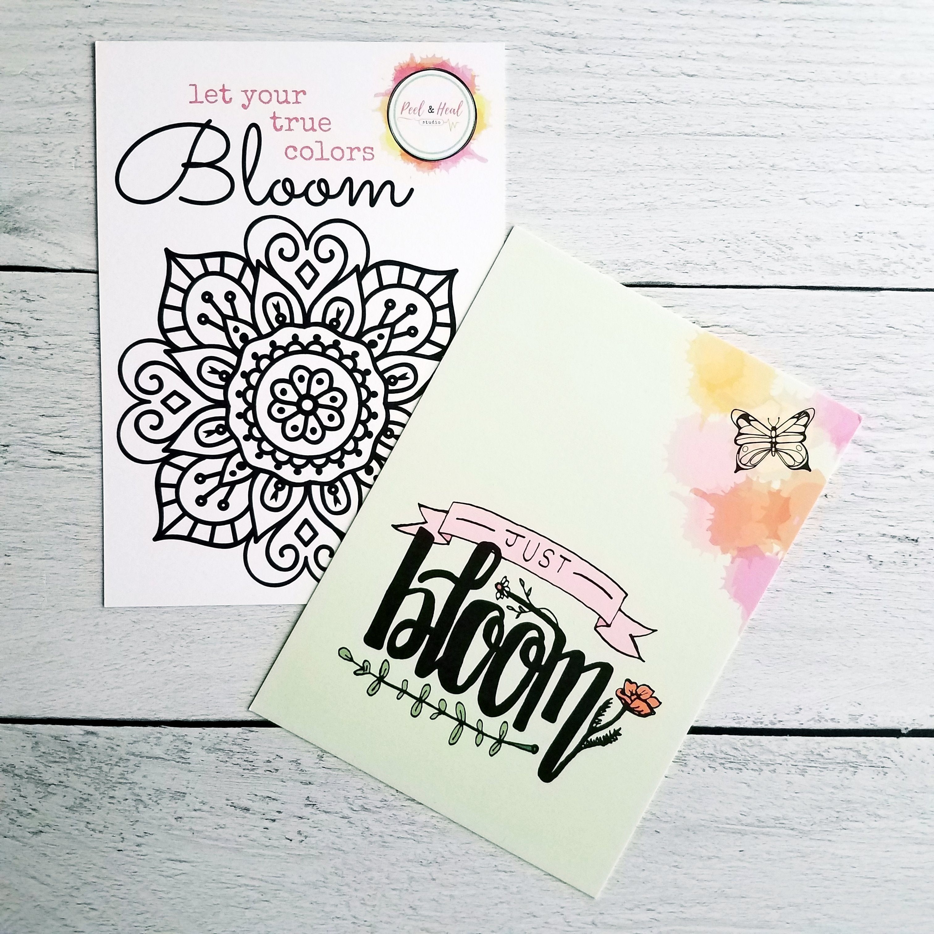 Just Bloom Mandala Journal Card