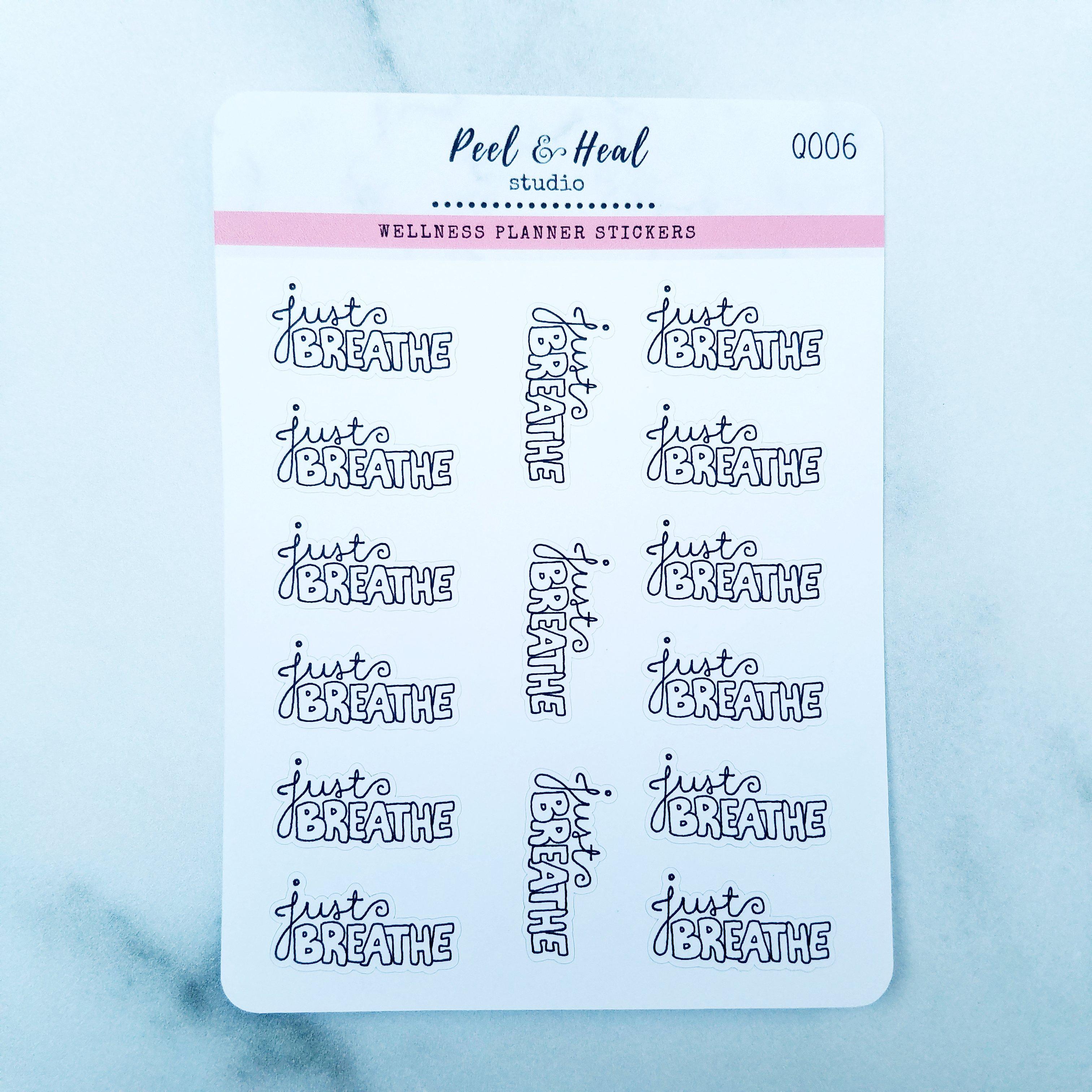 Just Breathe Doodles - 2 color options