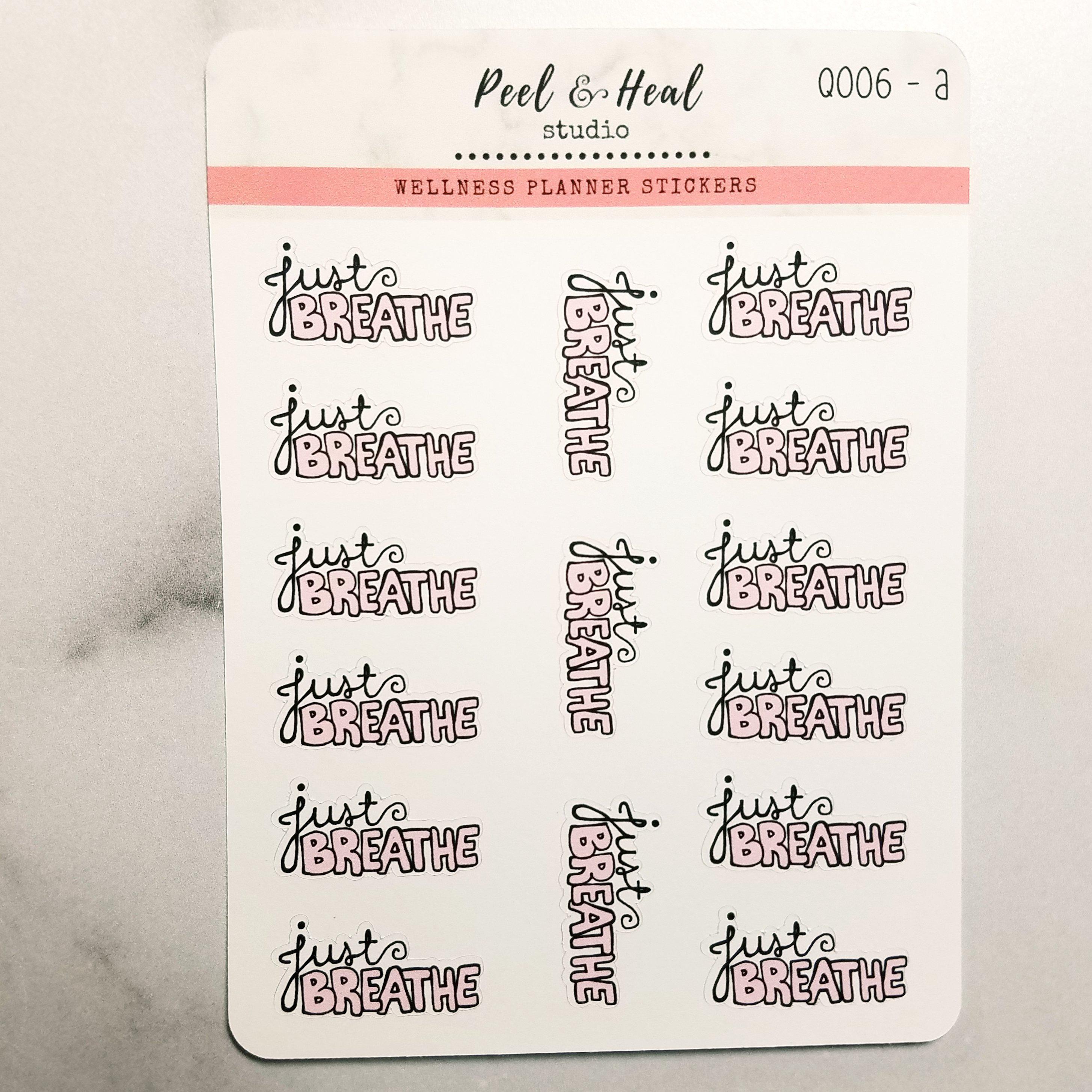 Just Breathe Doodles - 2 color options