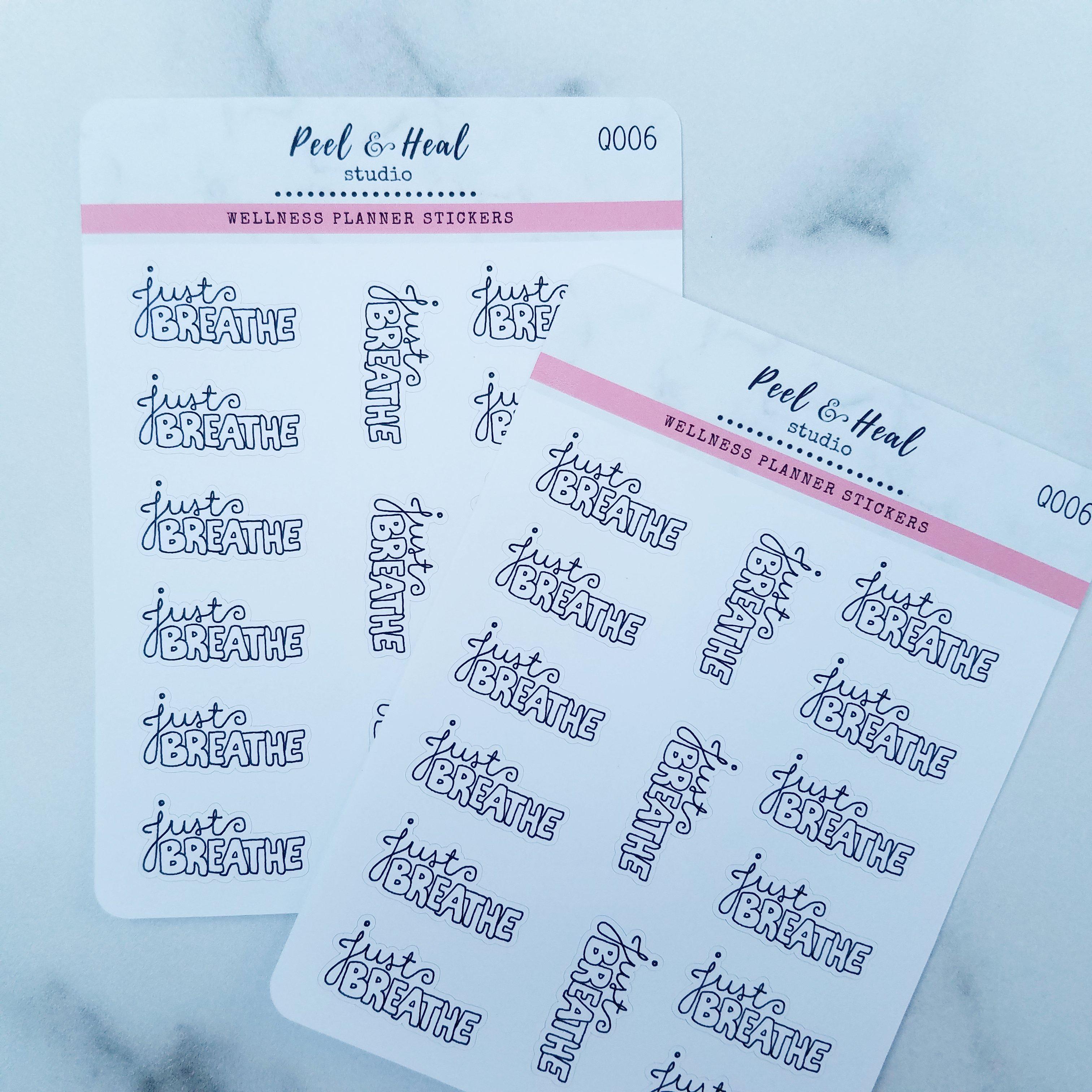 Just Breathe Doodles - 2 color options
