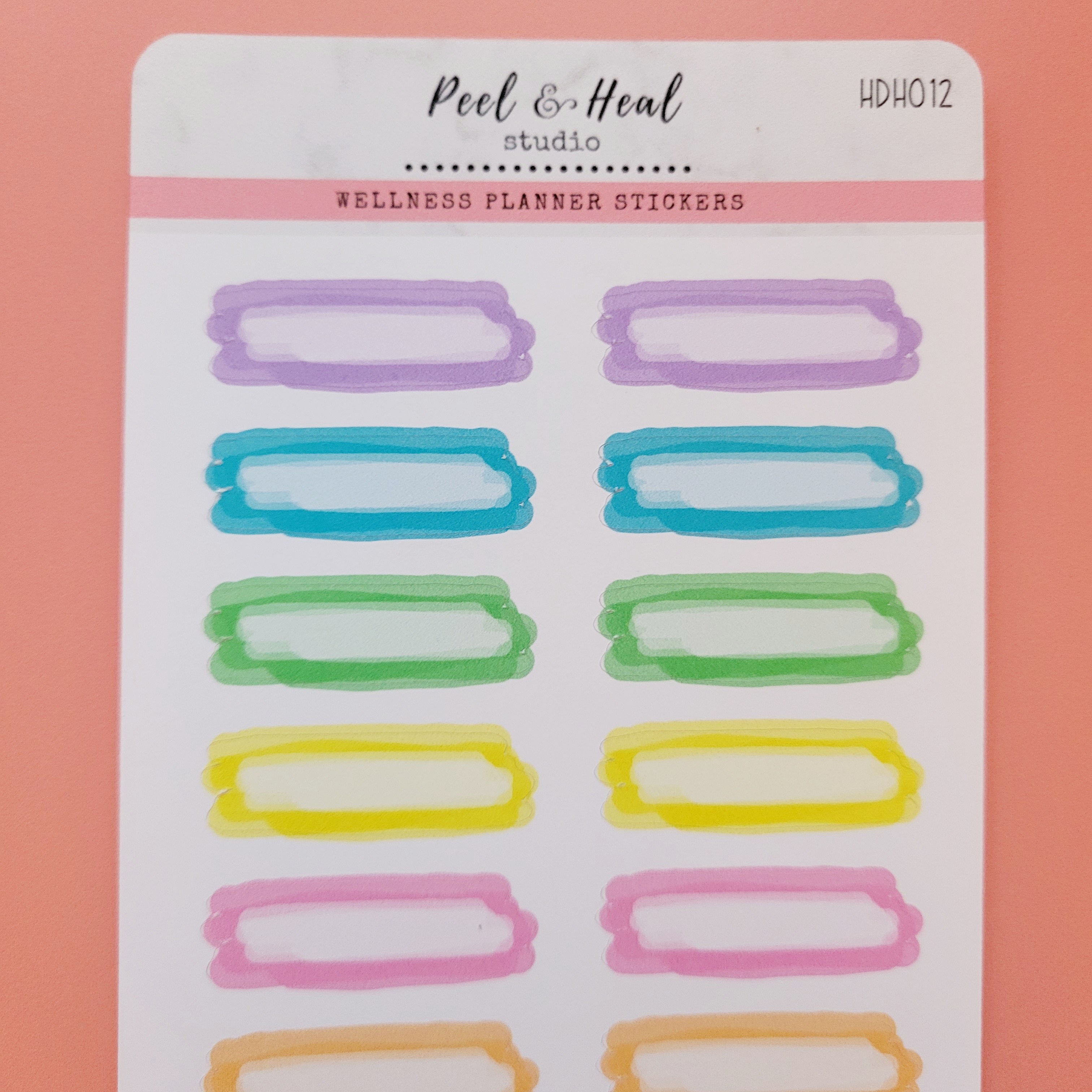 Limited Edition Watercolor Splashes - Burnout Strokes