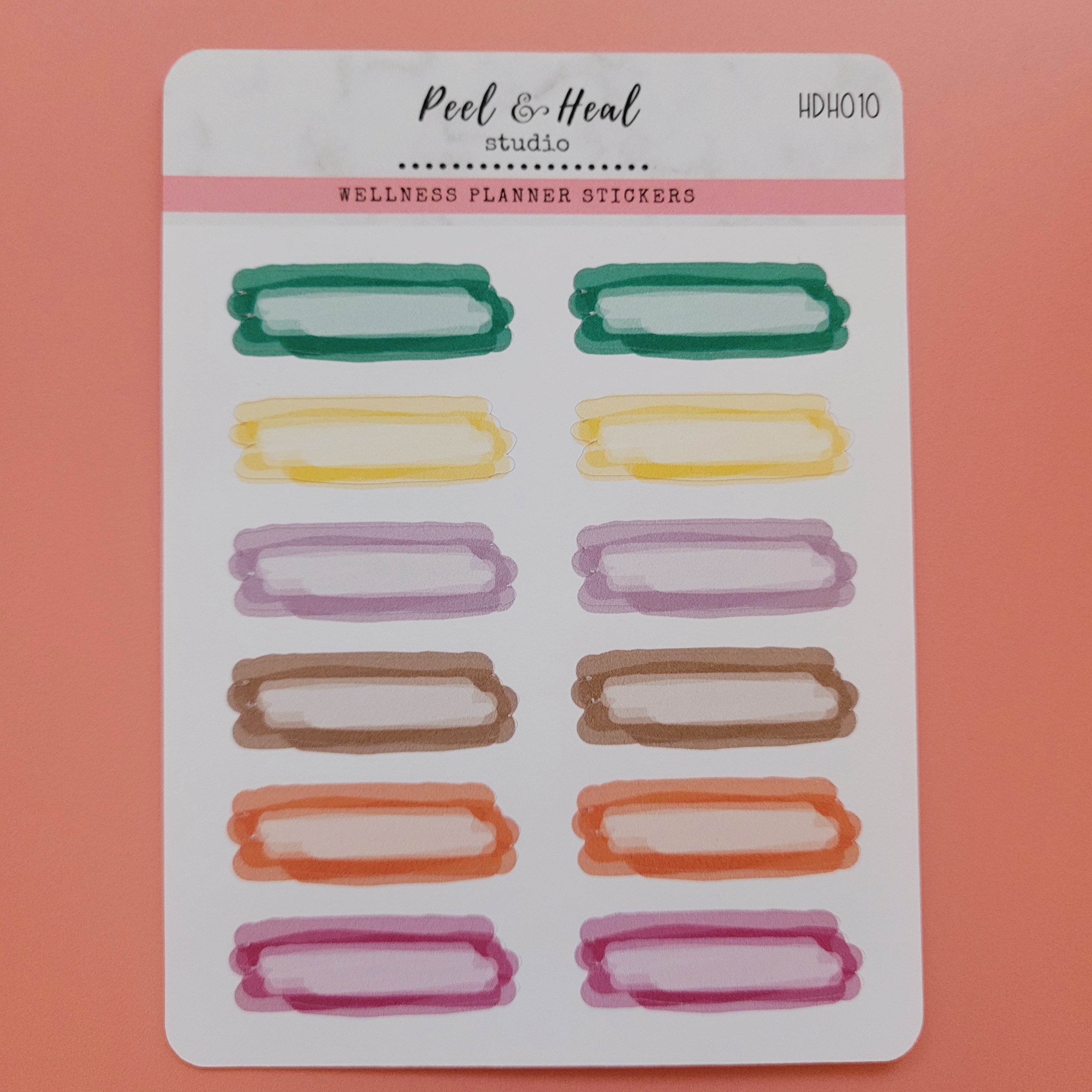 Limited Edition Watercolor Splashes - Burnout Strokes