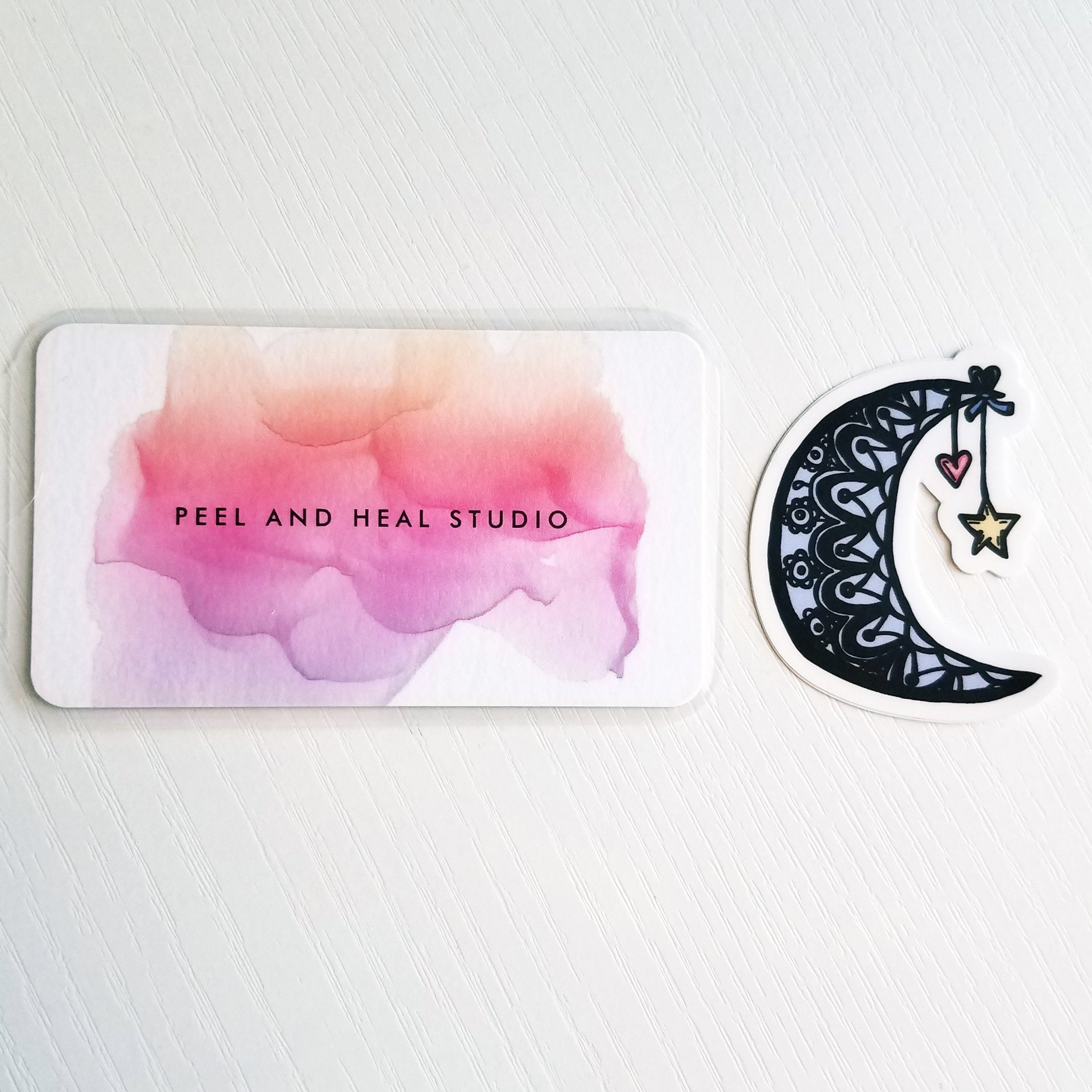 Mandala Moon Hand-Drawn Decal