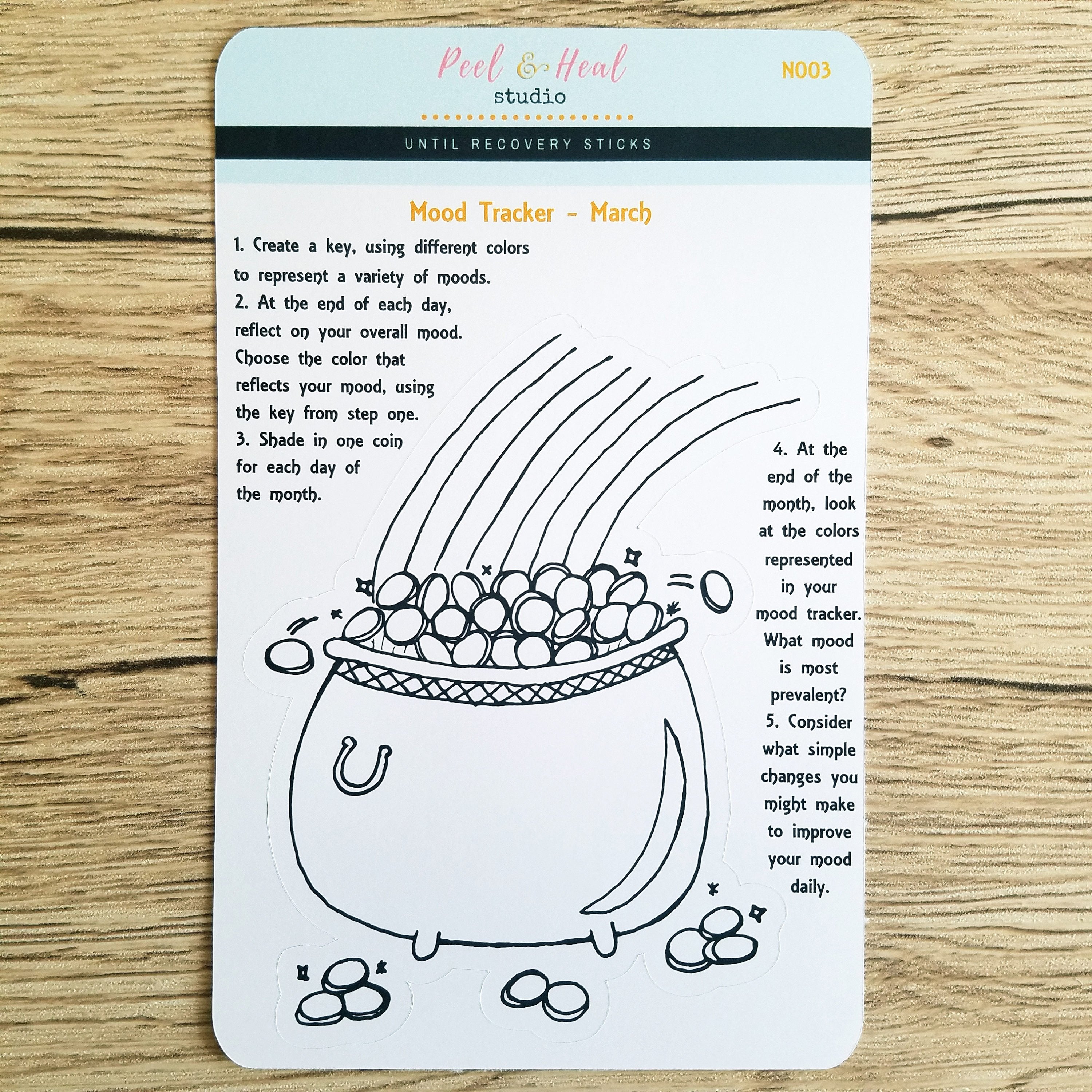 March Monthly Mood Tracker - Pot of Gold