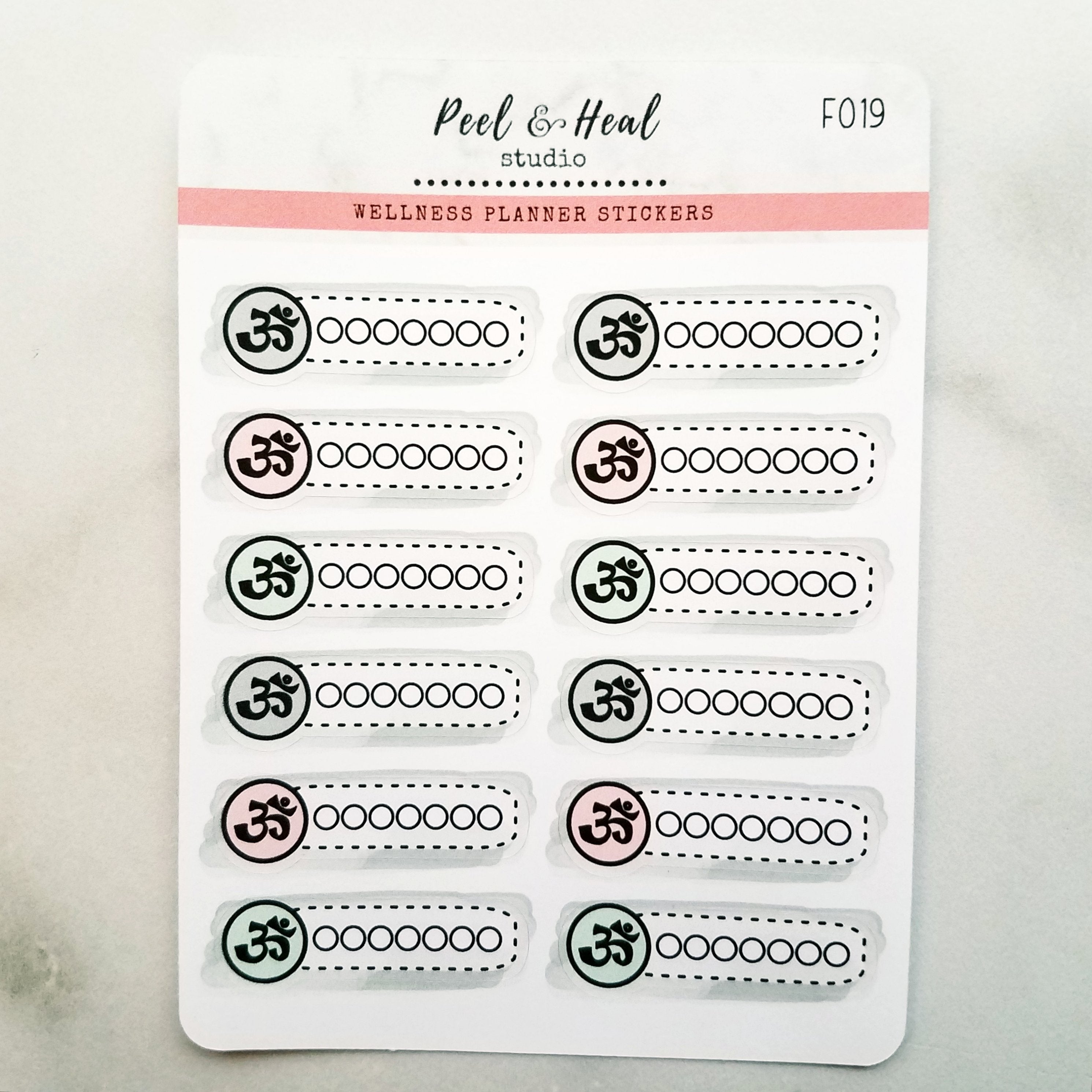Mental Strength Trackers - Meditation - Functional Wellness Planner - Peel & Heal Studio