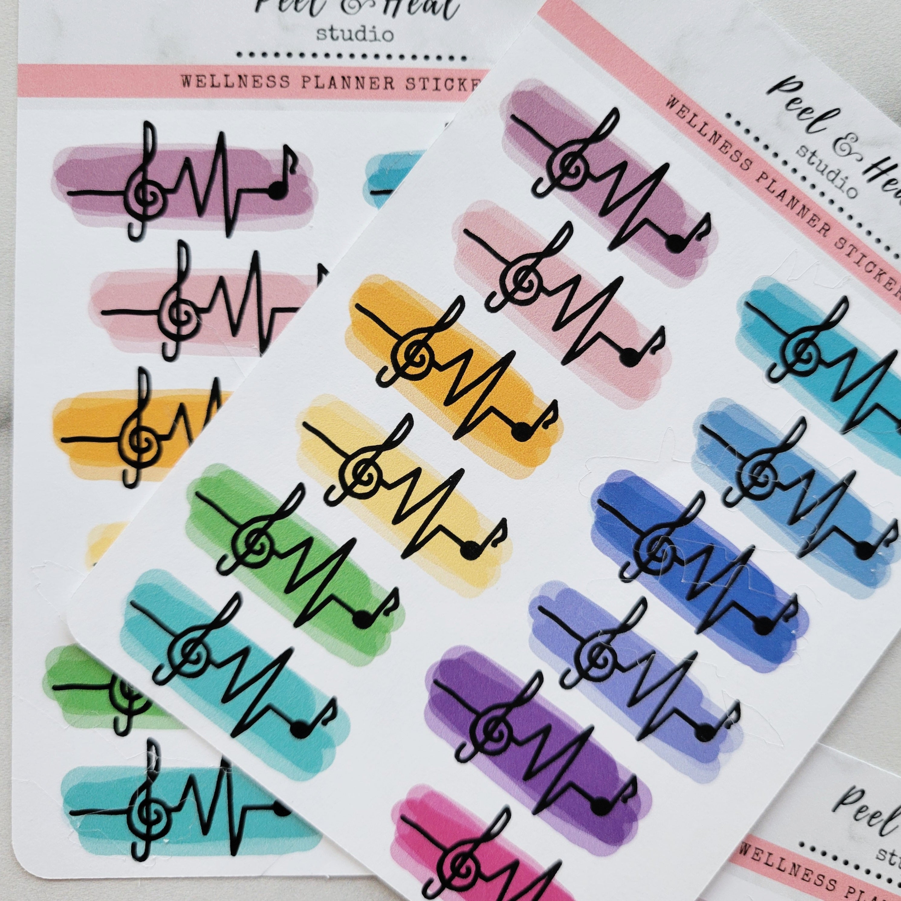Music Lover Watercolor Swatches