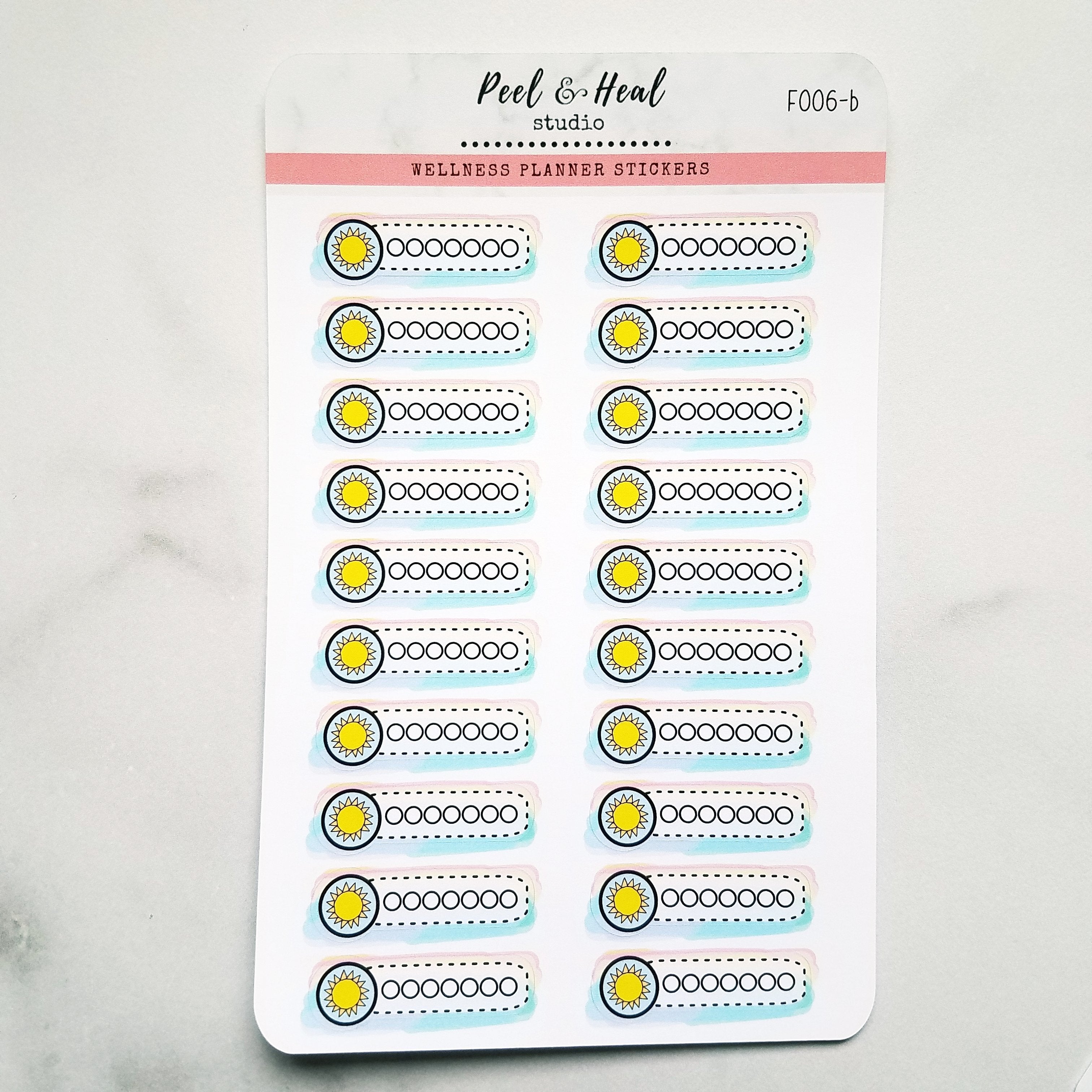 Weekly Healthy Habit Trackers (choose your symbol!)
