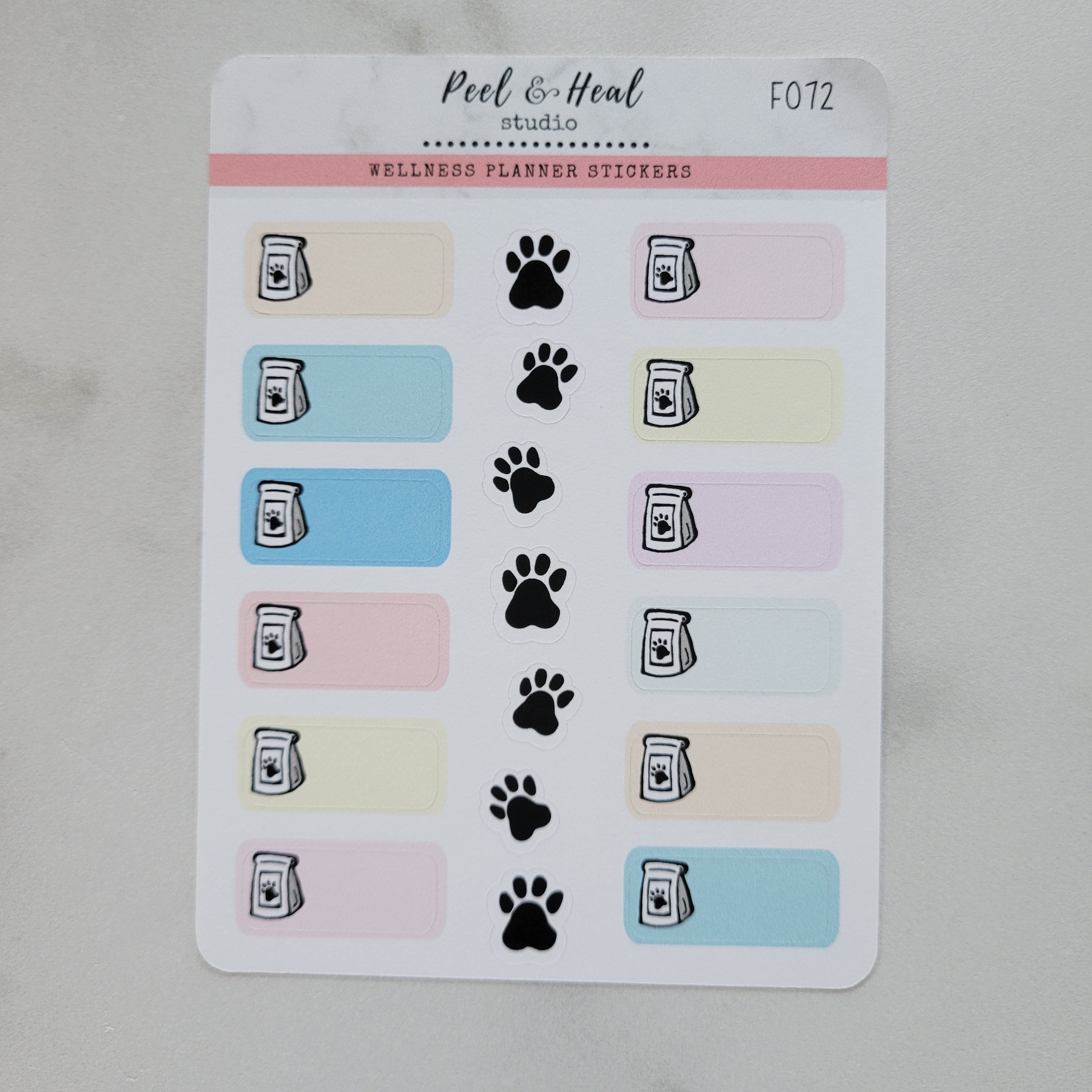 Pet Care Pawprint Boxes & Doodles