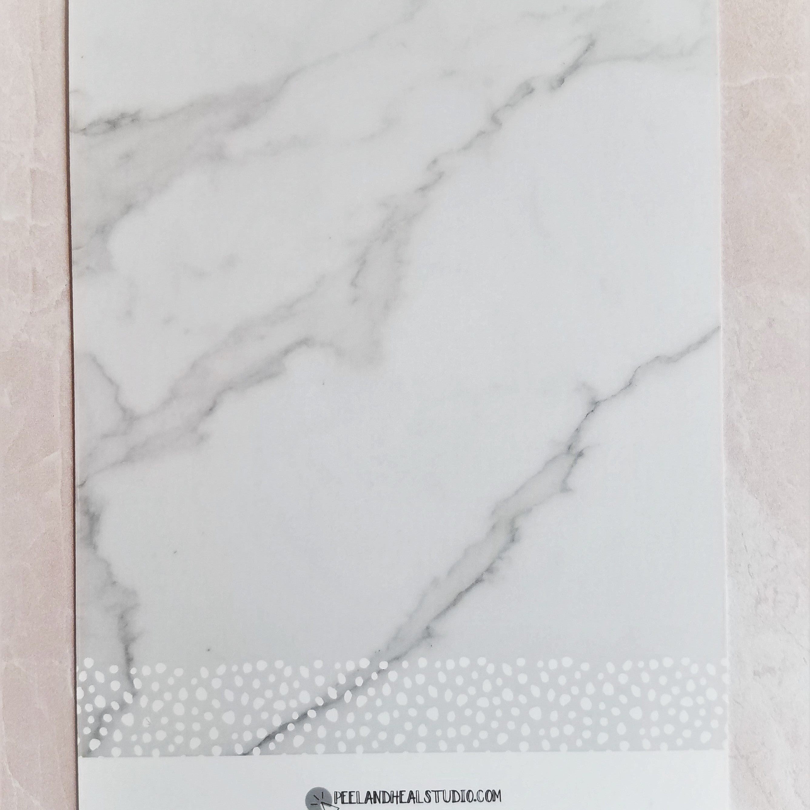 Premium Foiled Marble Quote Journal Card