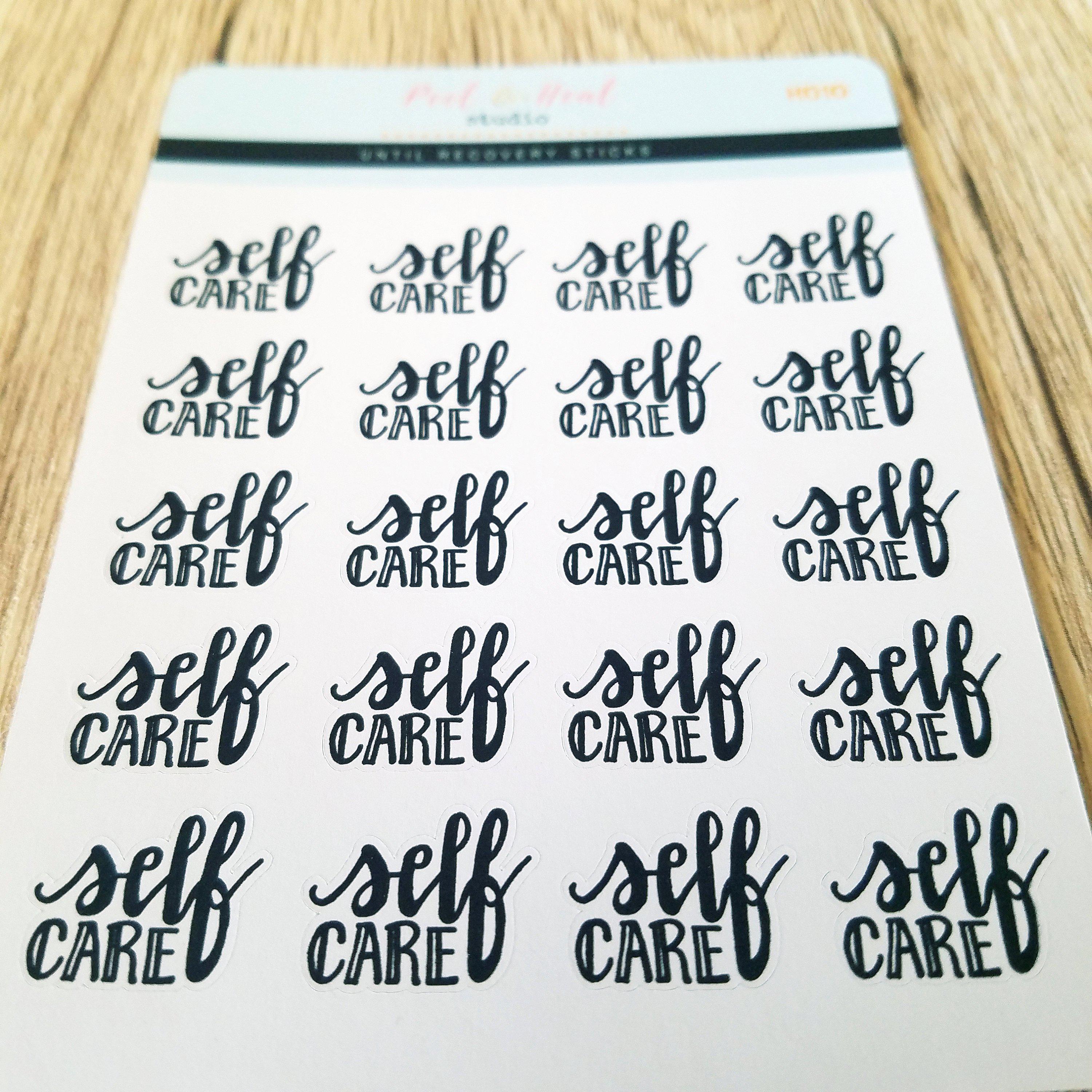 Self Care (hand-lettered)