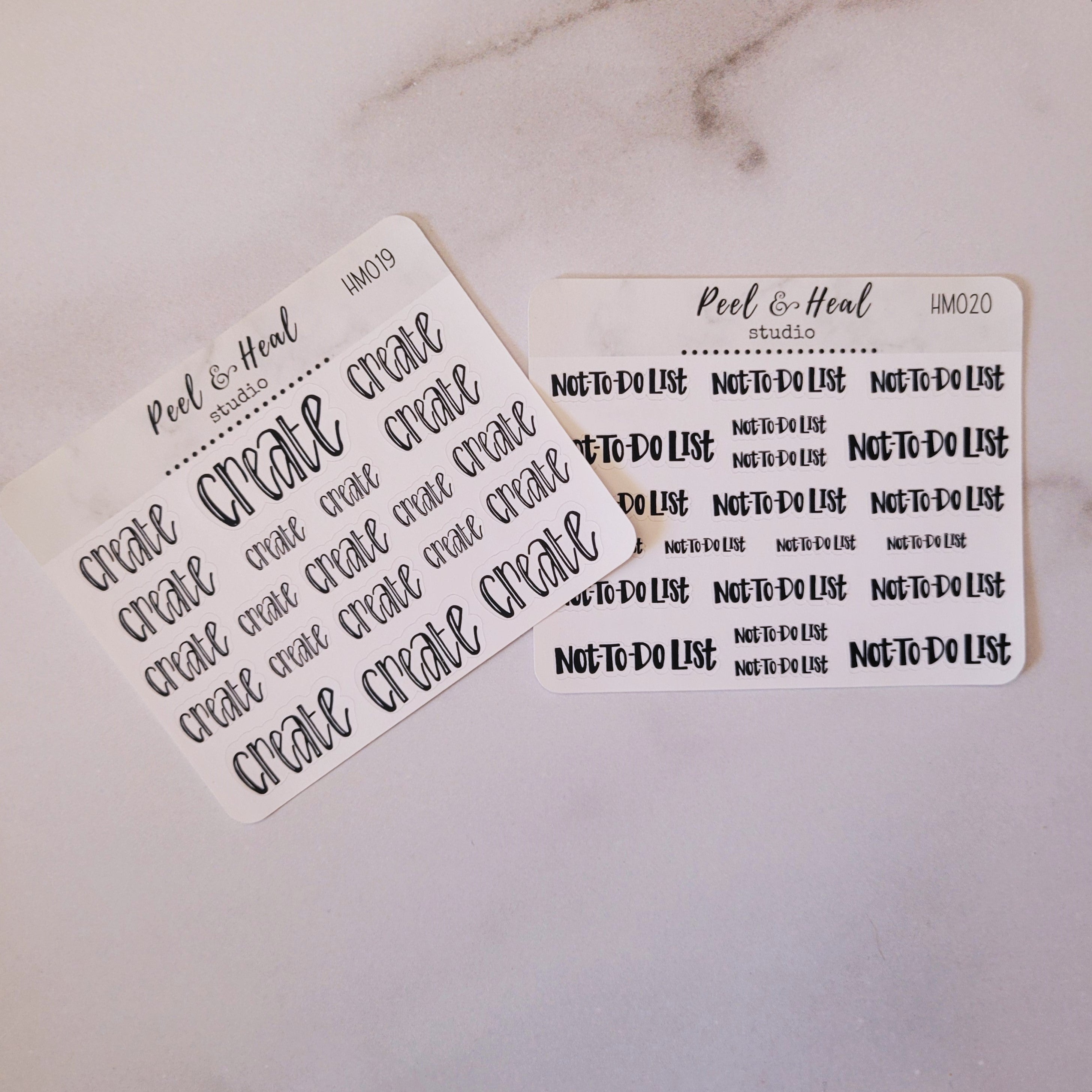 Simply Lettered - Mini Sticker Sheets