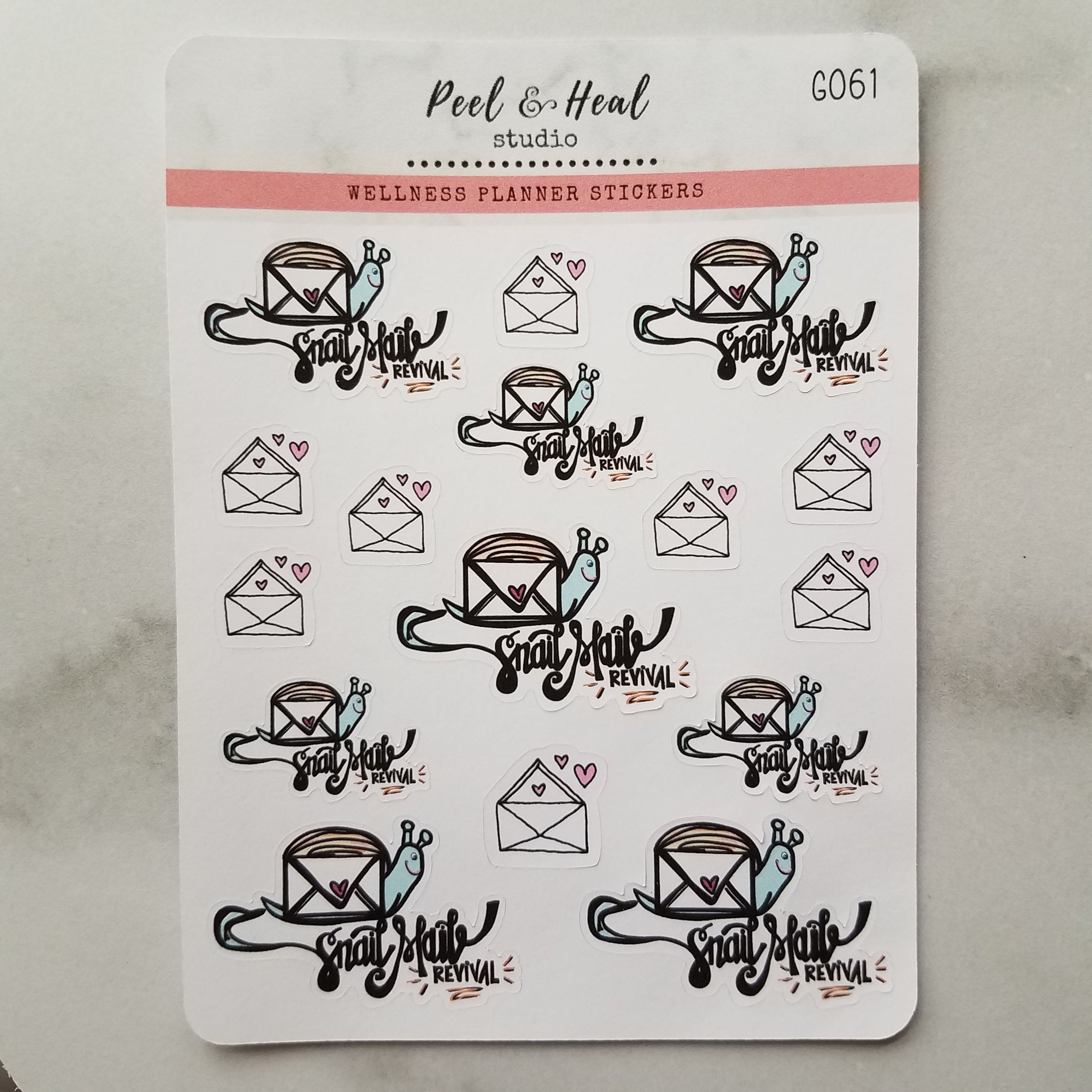 Snail mail Revival - Peel & Heal Studio-Stickers