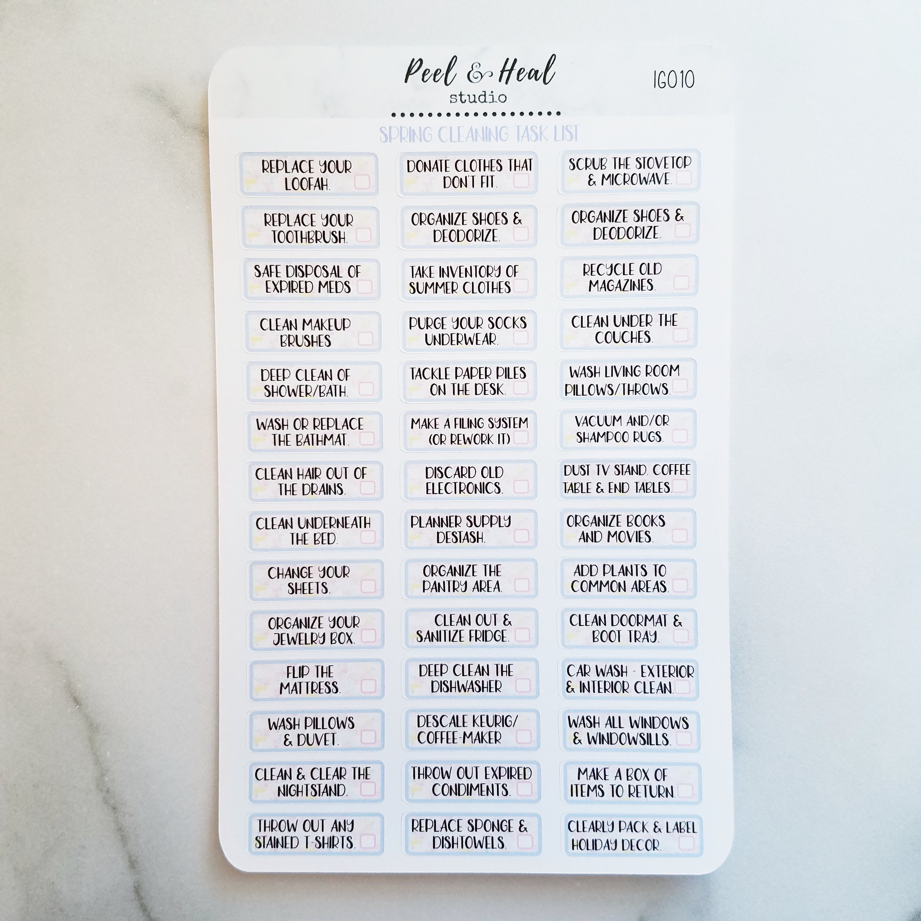 Spring Cleaning Task List