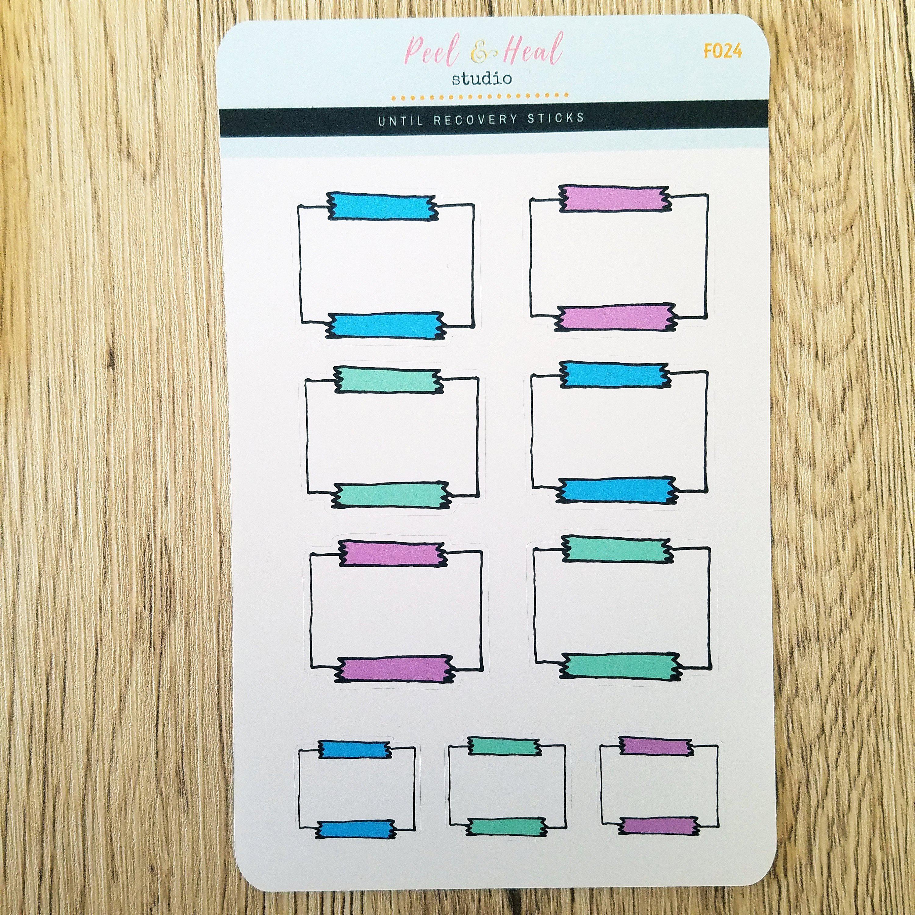 Sticky Note Doodle Stickers - 3 color options