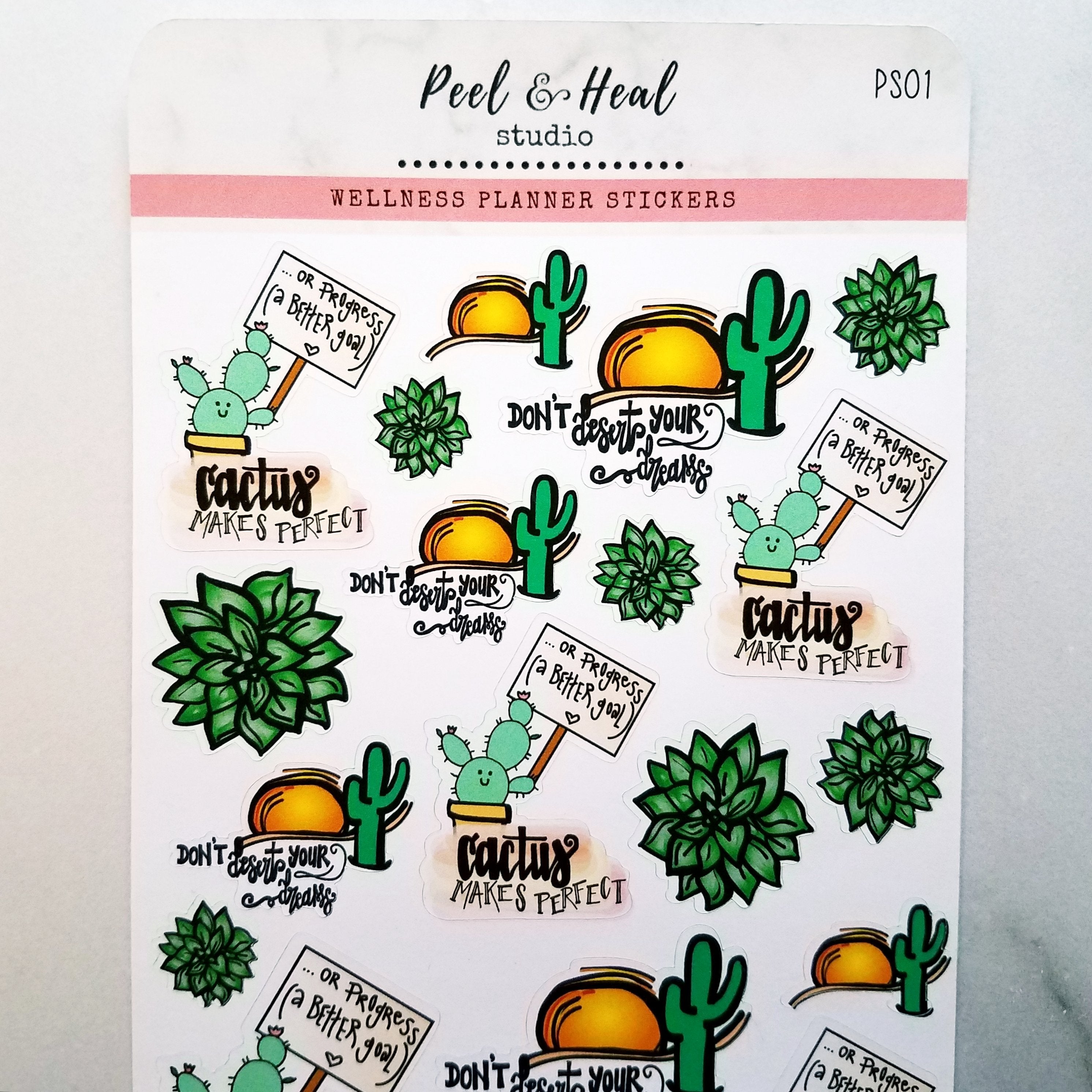 Succulent Strength: Sticker Sheets